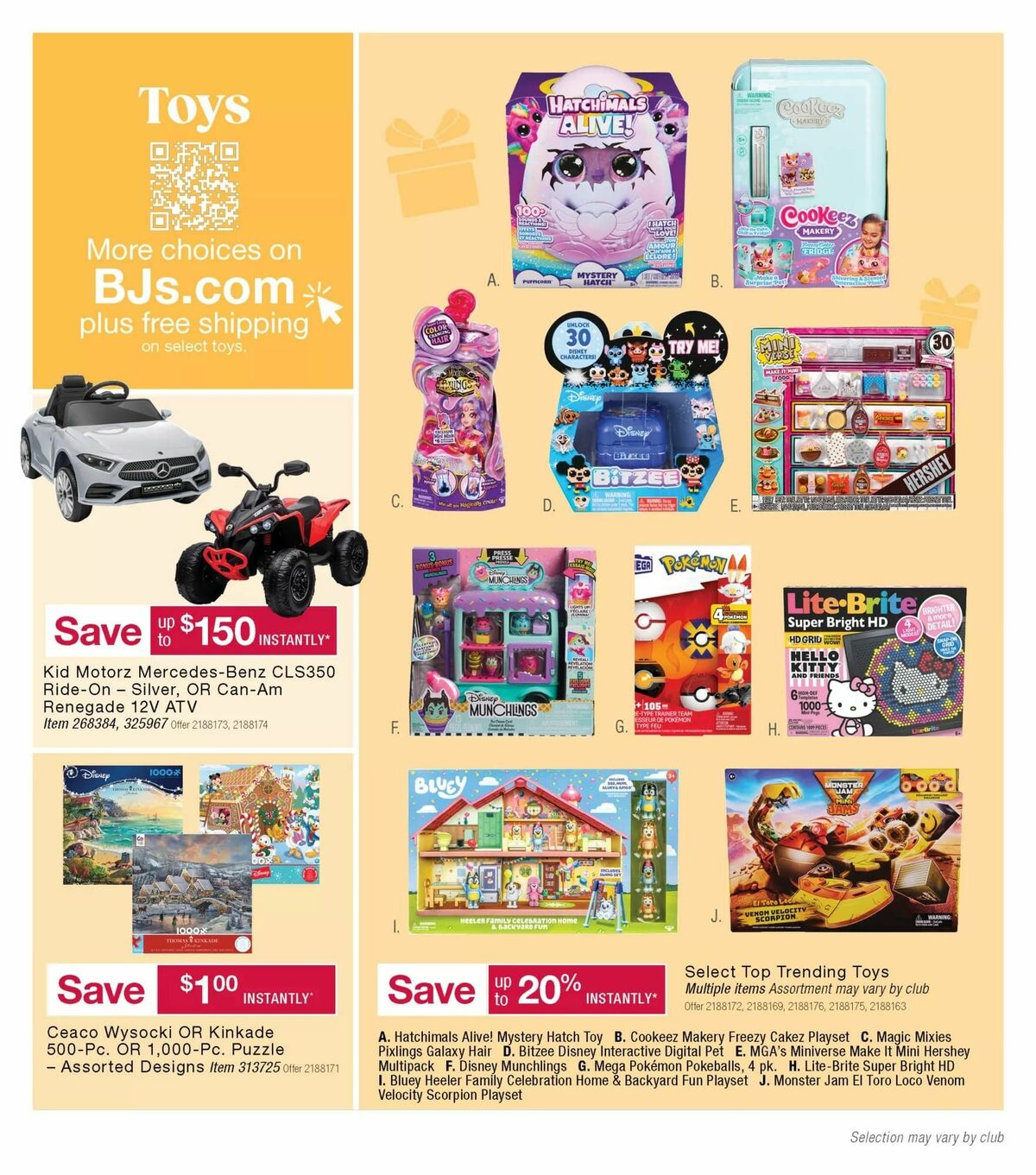 BJ's Wholesale Club Weekly Ad from December 3