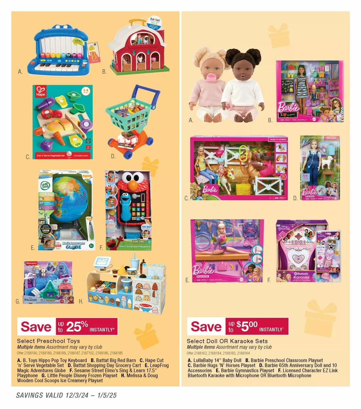 BJ's Wholesale Club Weekly Ad from December 3
