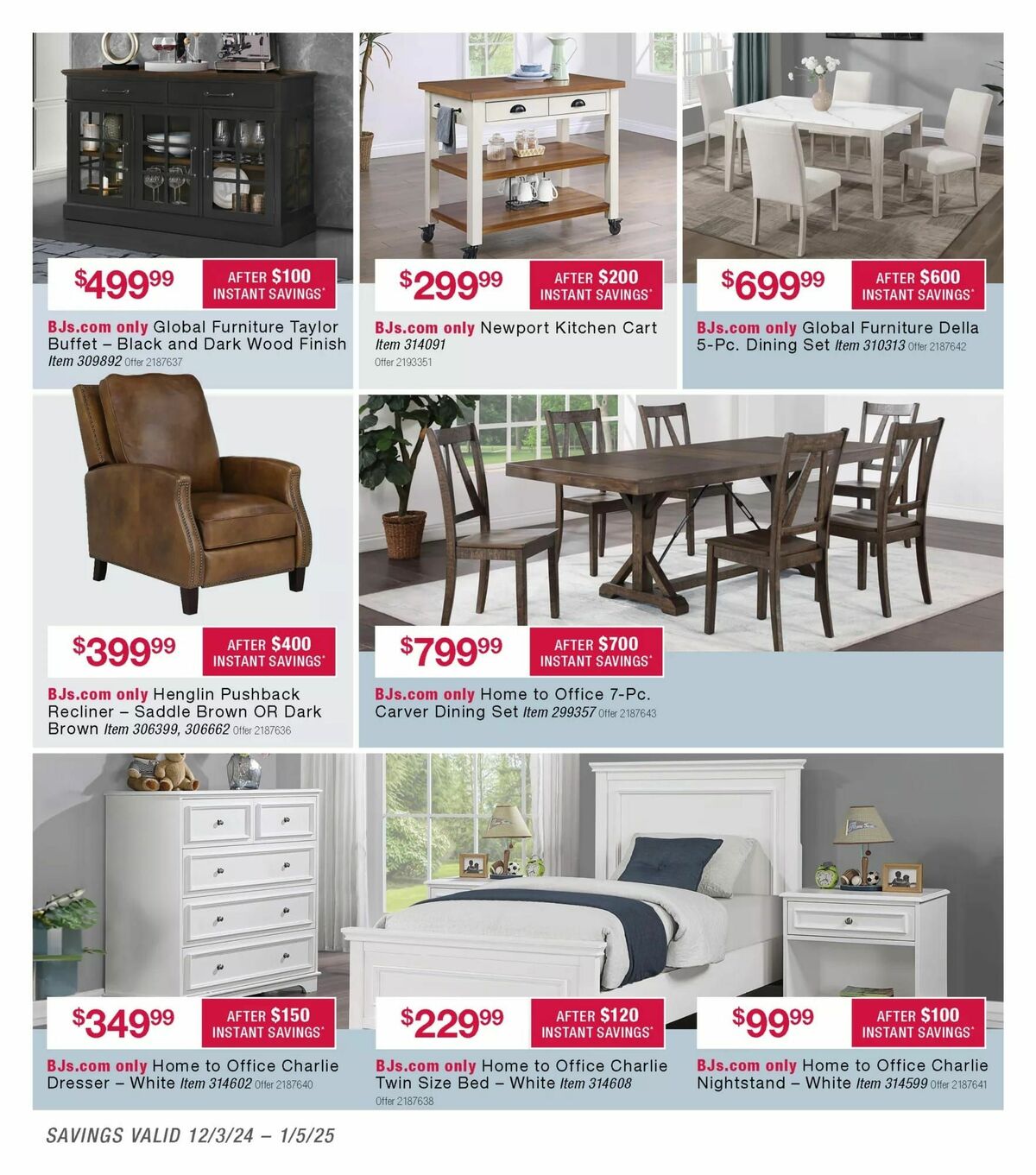 BJ's Wholesale Club Weekly Ad from December 3