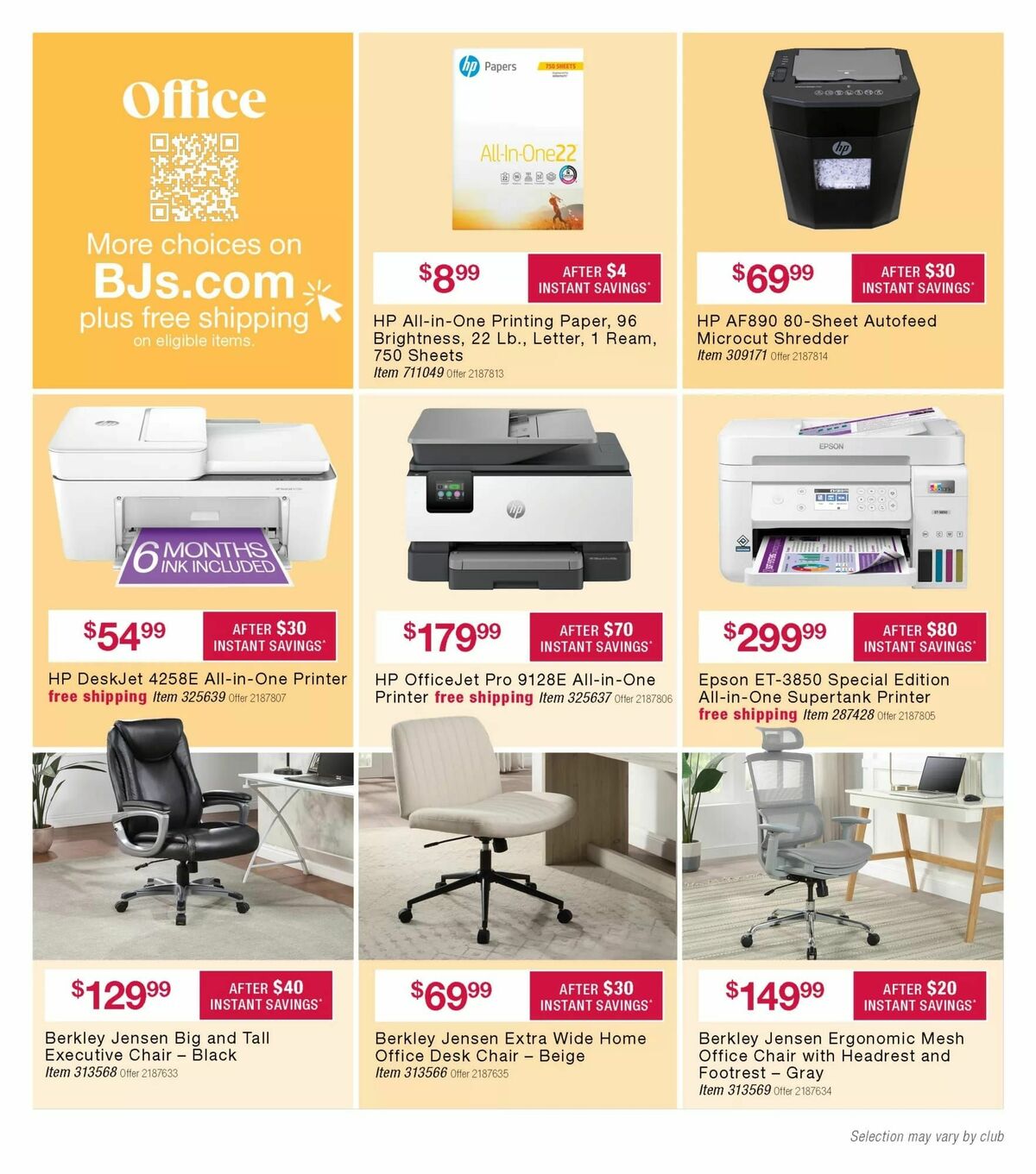 BJ's Wholesale Club Weekly Ad from December 3