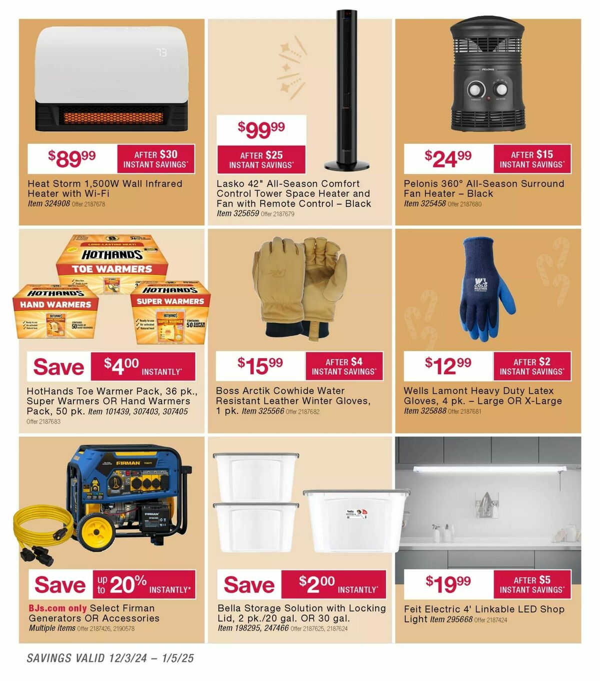 BJ's Wholesale Club Weekly Ad from December 3