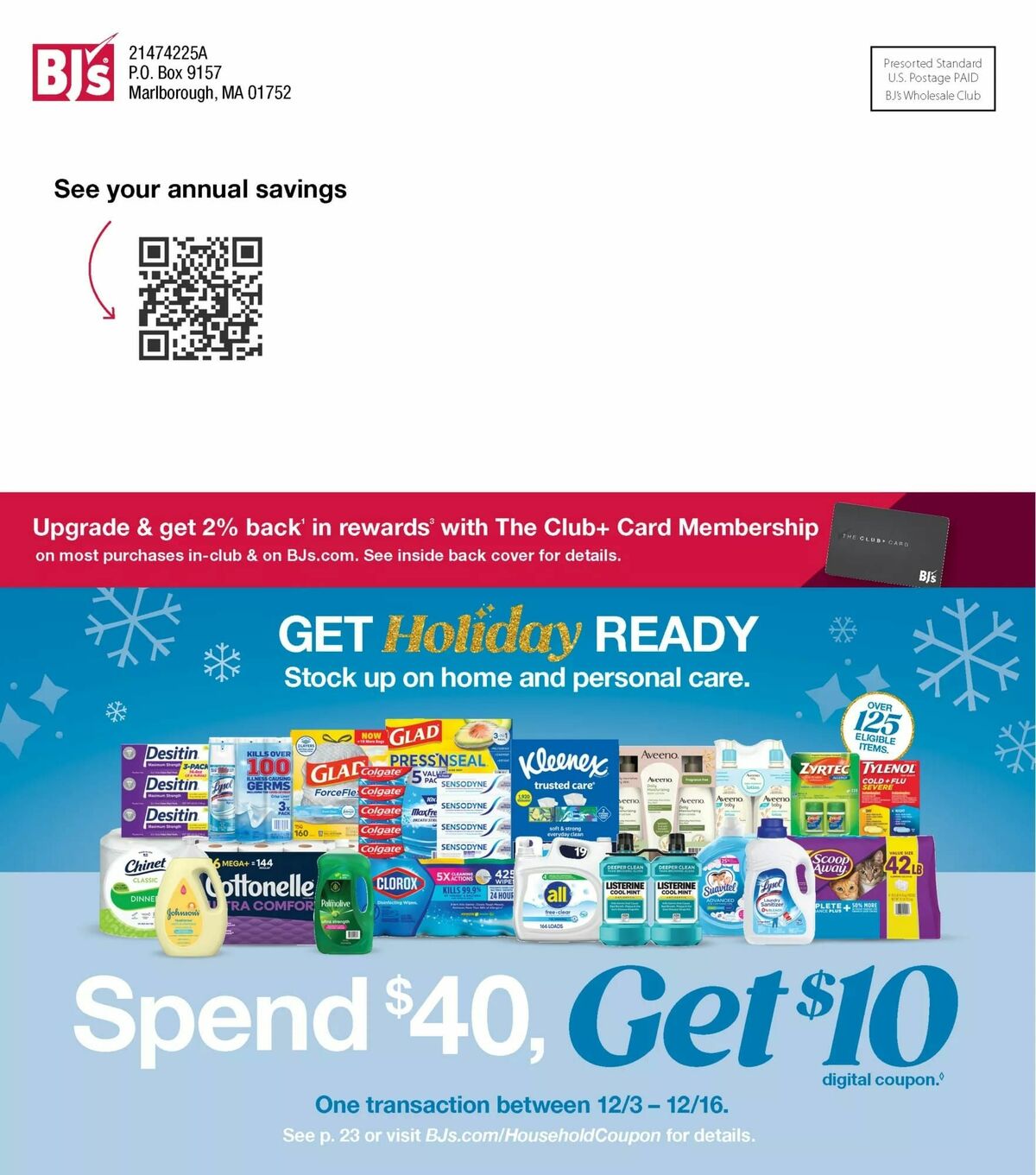 BJ's Wholesale Club Weekly Ad from December 3