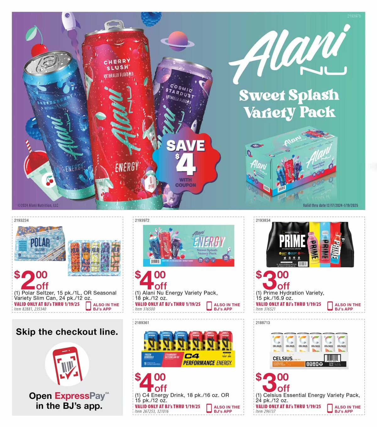 BJ's Wholesale Club Weekly Ad from December 27