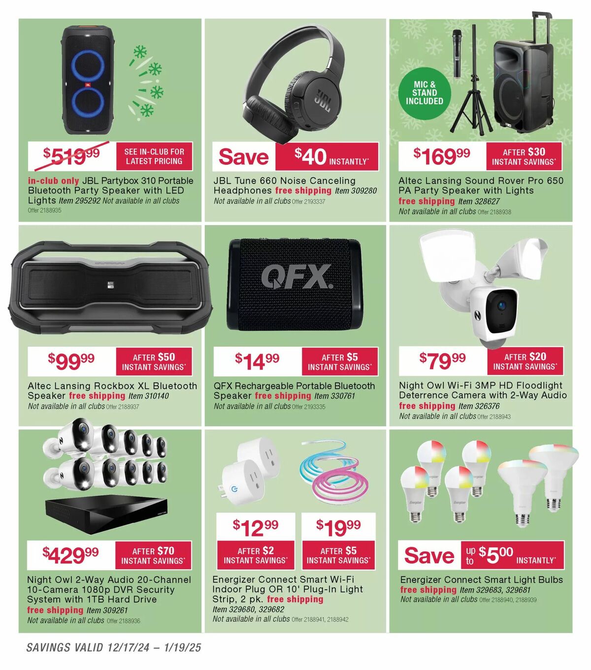 BJ's Wholesale Club Weekly Ad from December 27