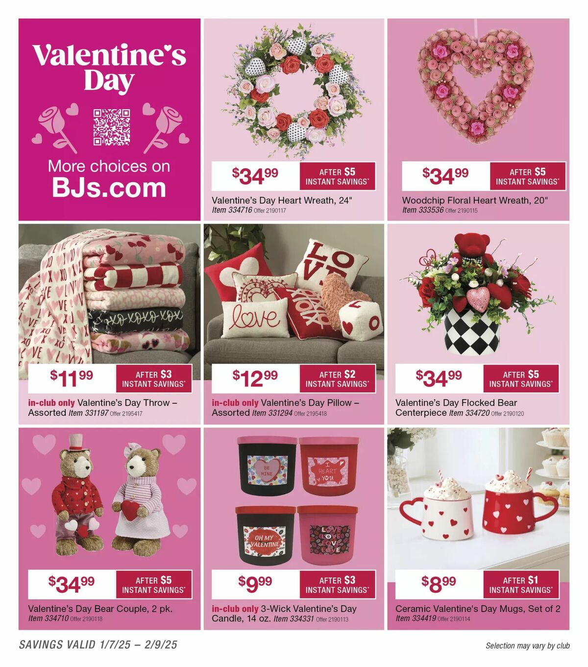 BJ's Wholesale Club Weekly Ad from January 15