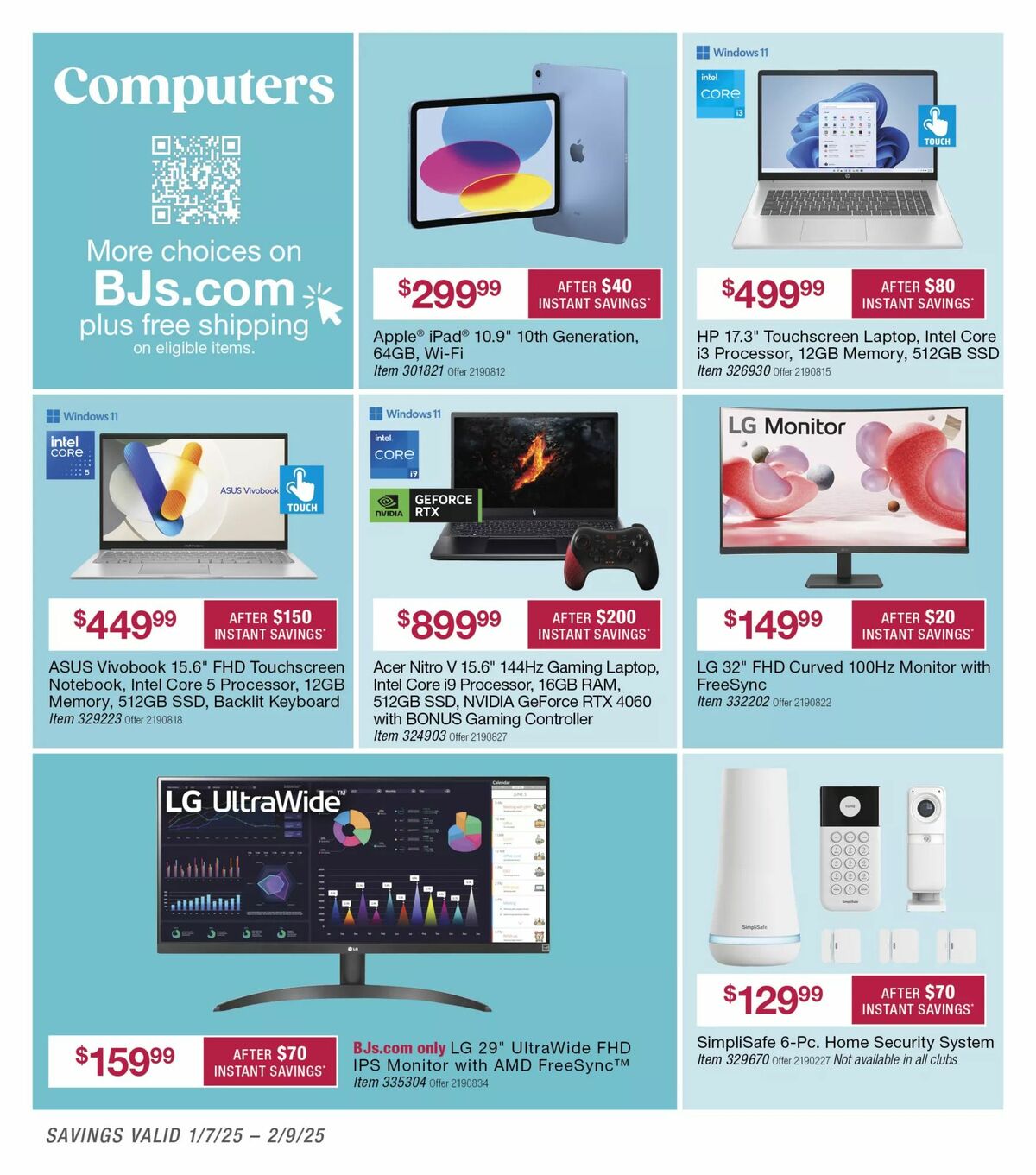 BJ's Wholesale Club Weekly Ad from January 15