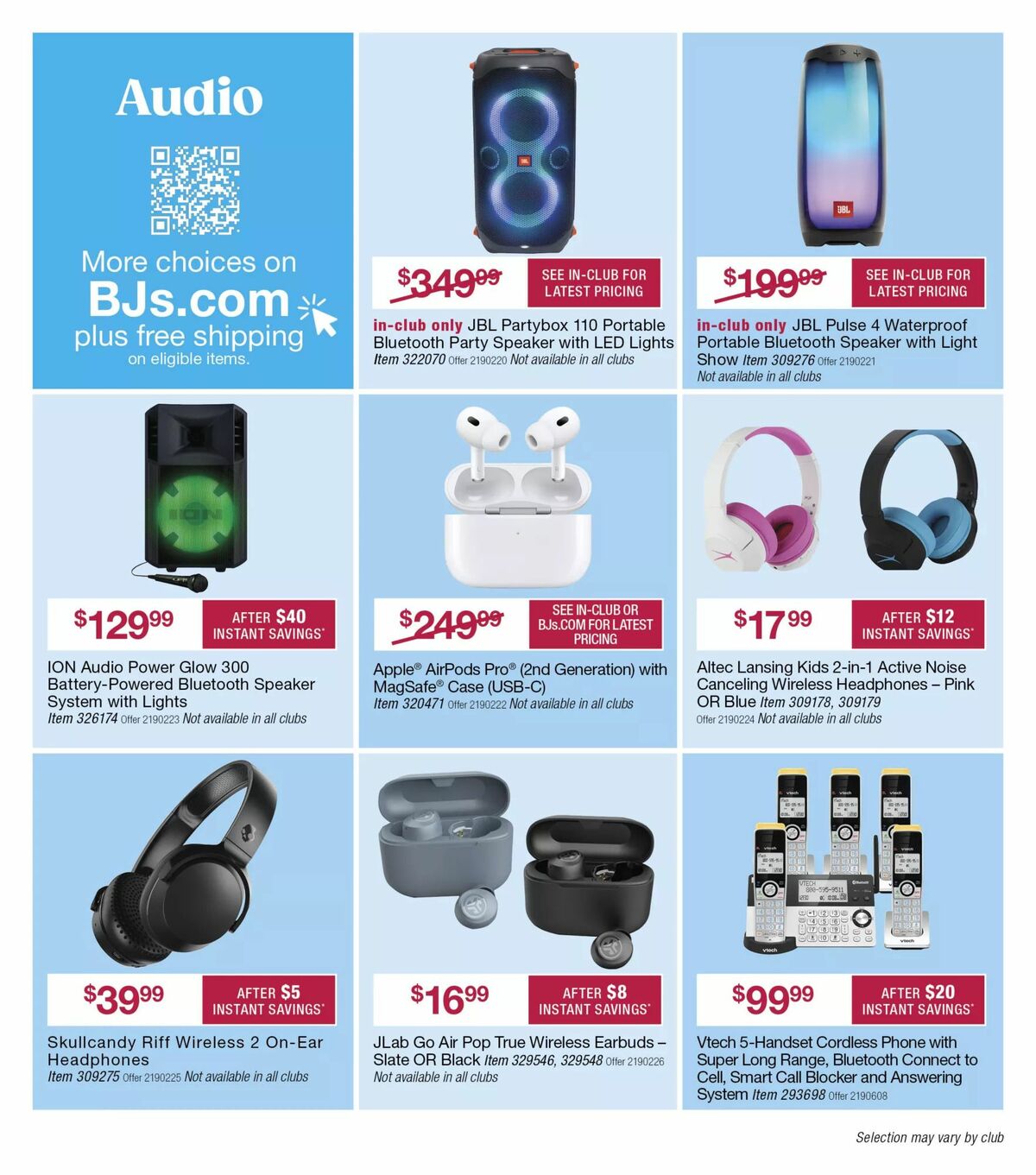 BJ's Wholesale Club Weekly Ad from January 15