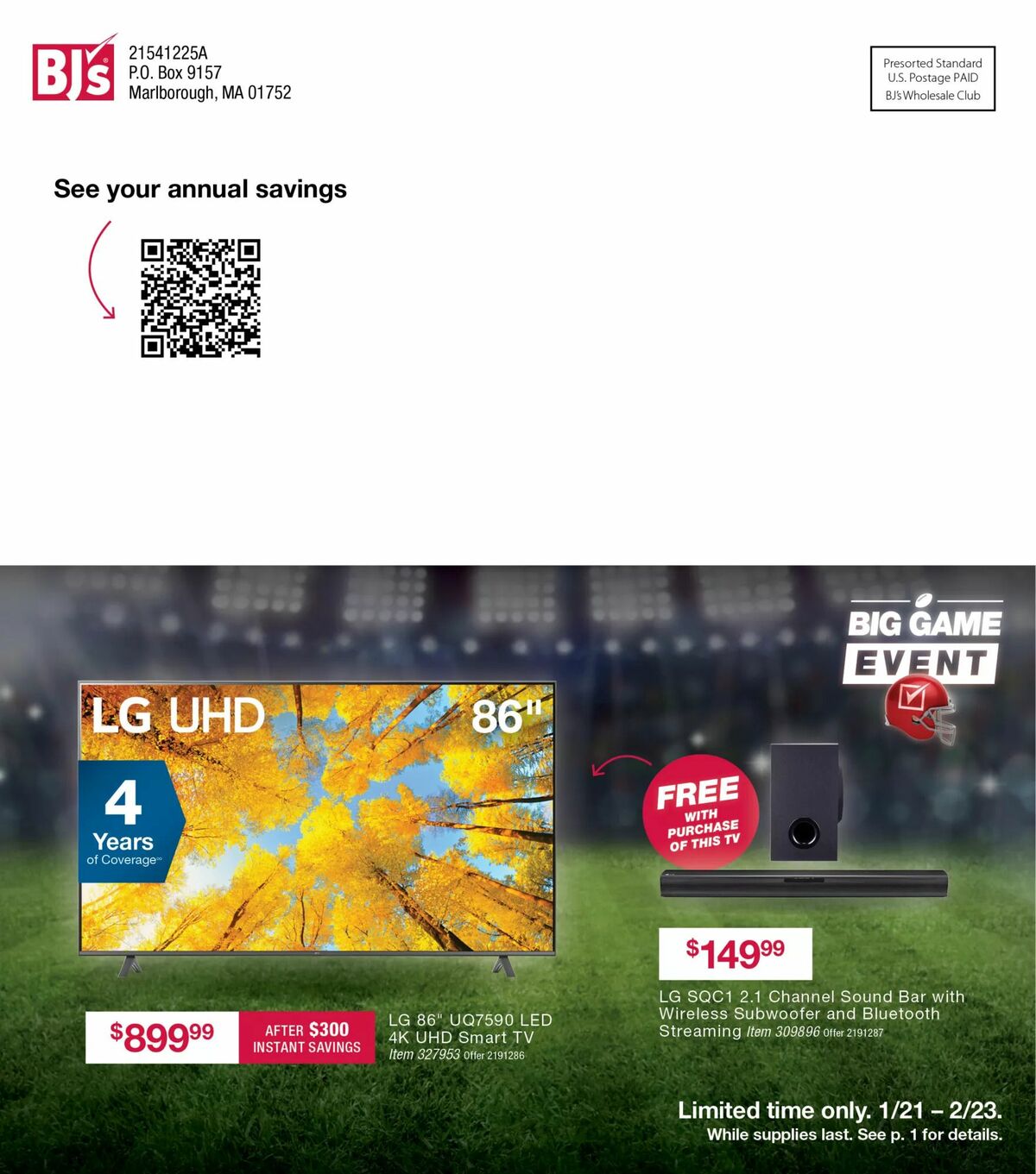 BJ's Wholesale Club Weekly Ad from February 1