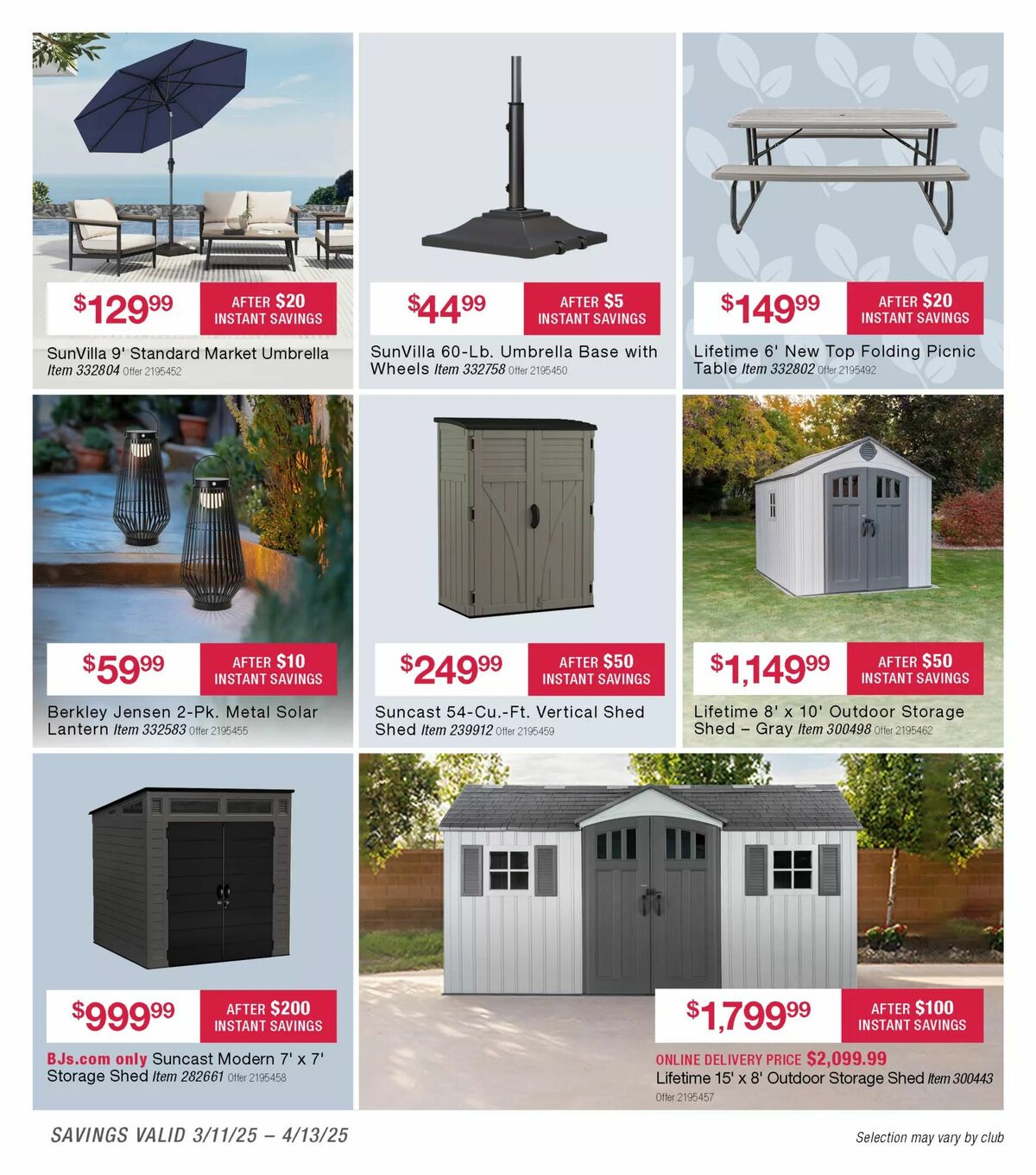 BJ's Wholesale Club Weekly Ad from March 19