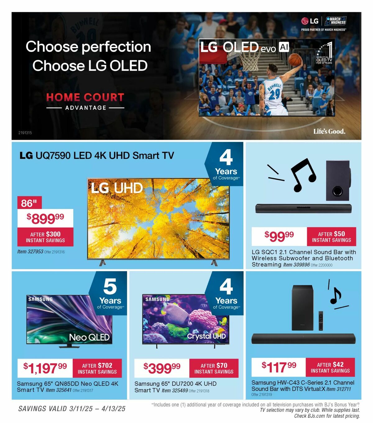 BJ's Wholesale Club Weekly Ad from March 19