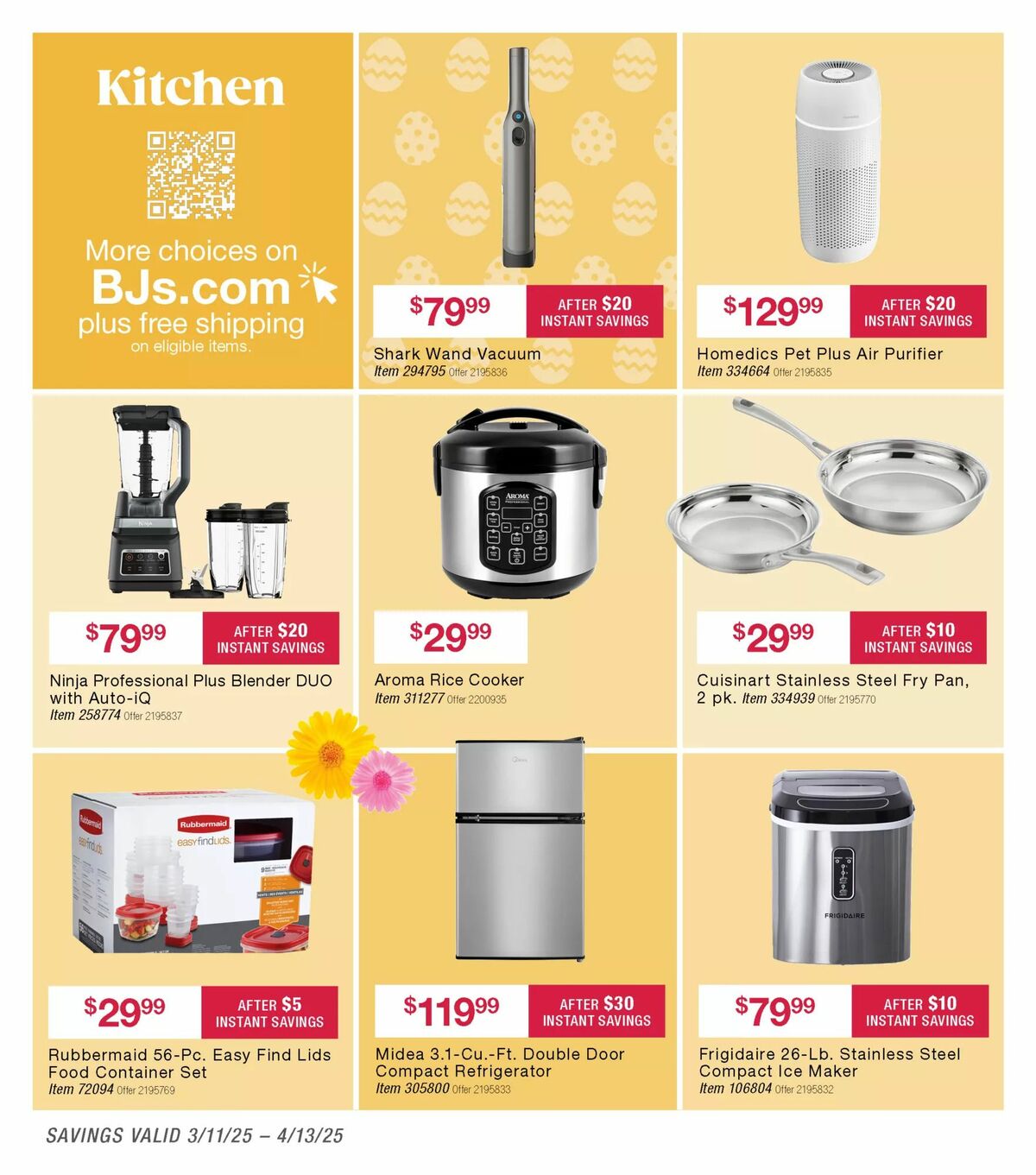 BJ's Wholesale Club Weekly Ad from March 19