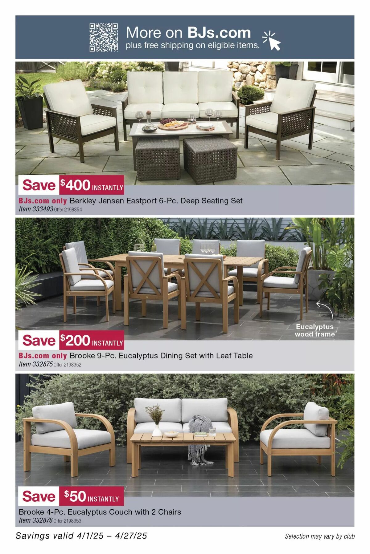 BJ's Wholesale Club Weekly Ad from April 14