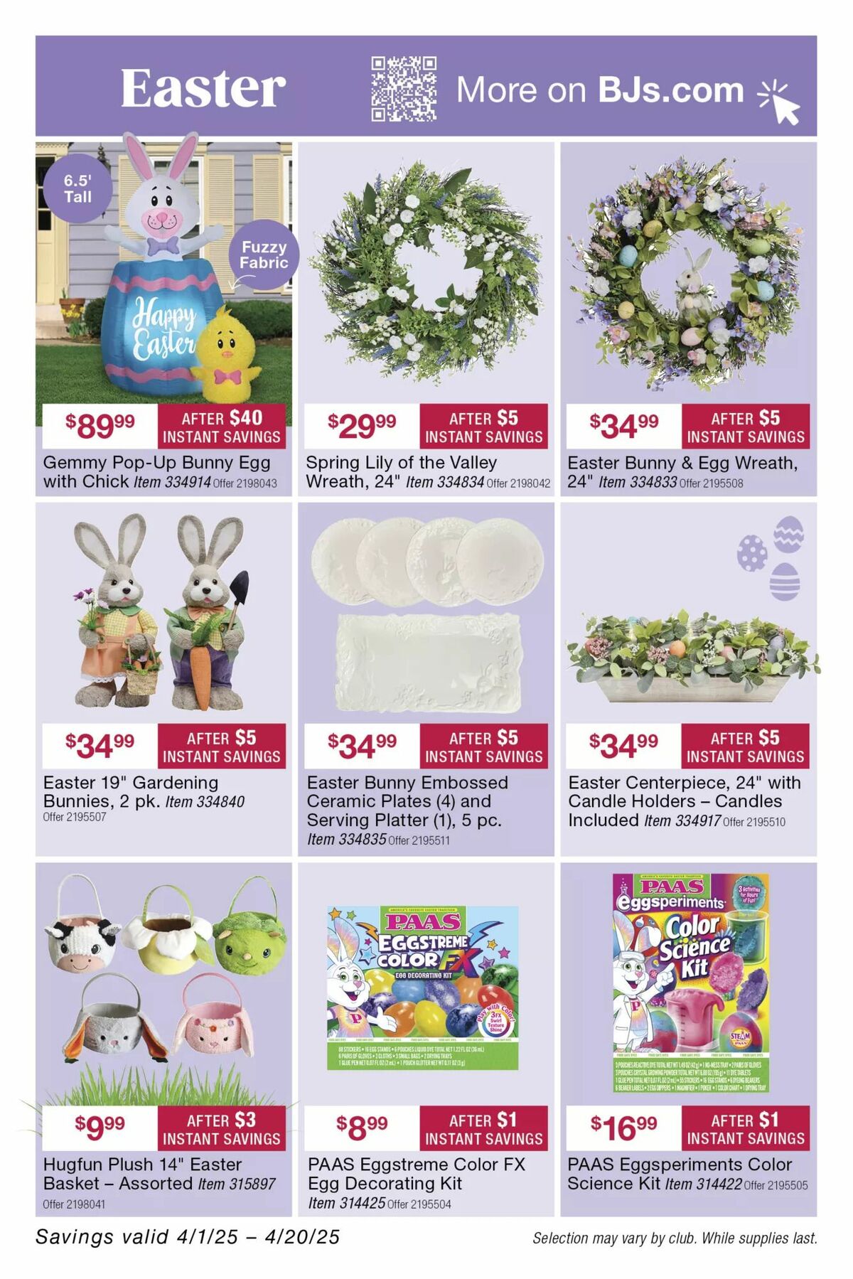 BJ's Wholesale Club Weekly Ad from April 14