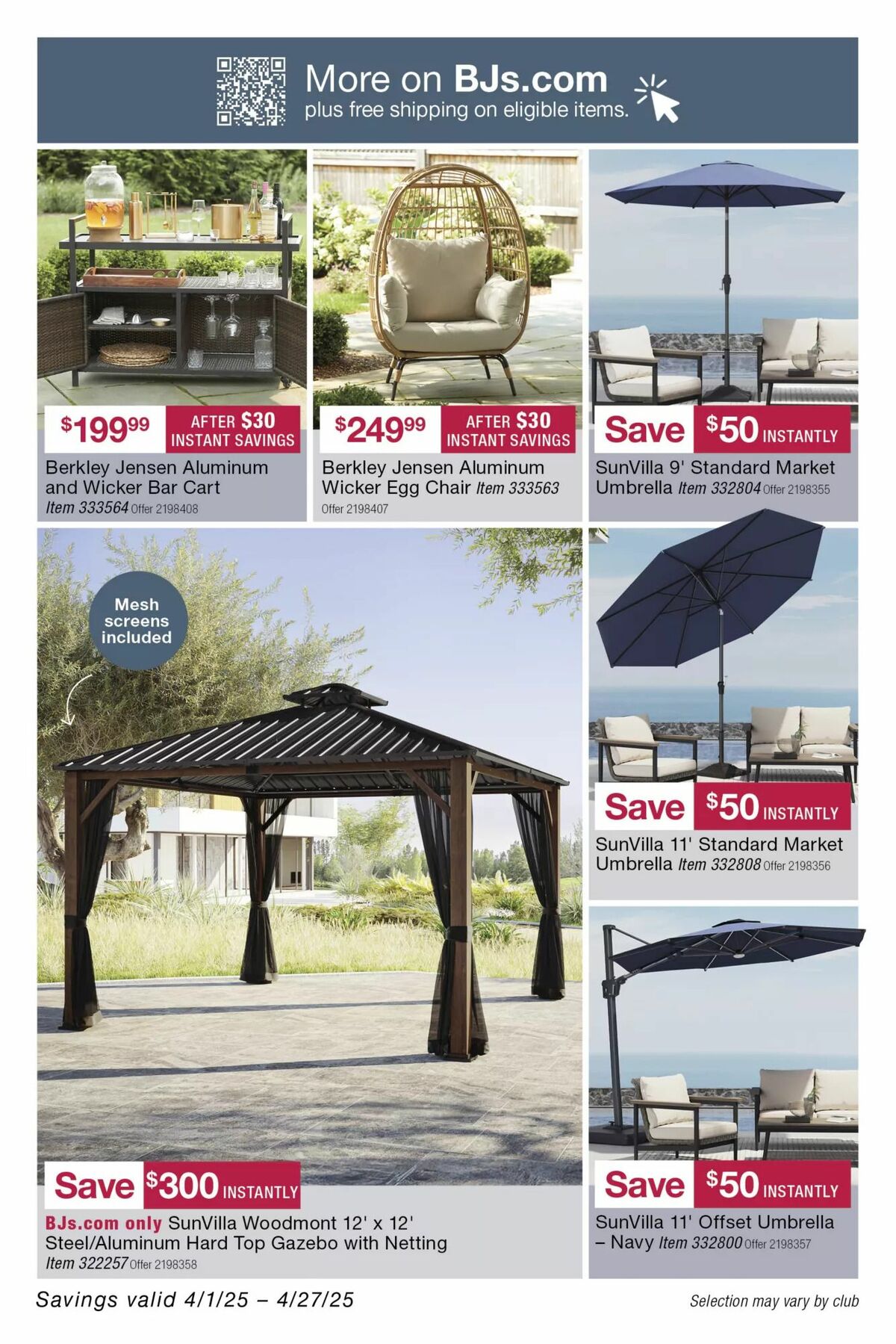 BJ's Wholesale Club Weekly Ad from April 14