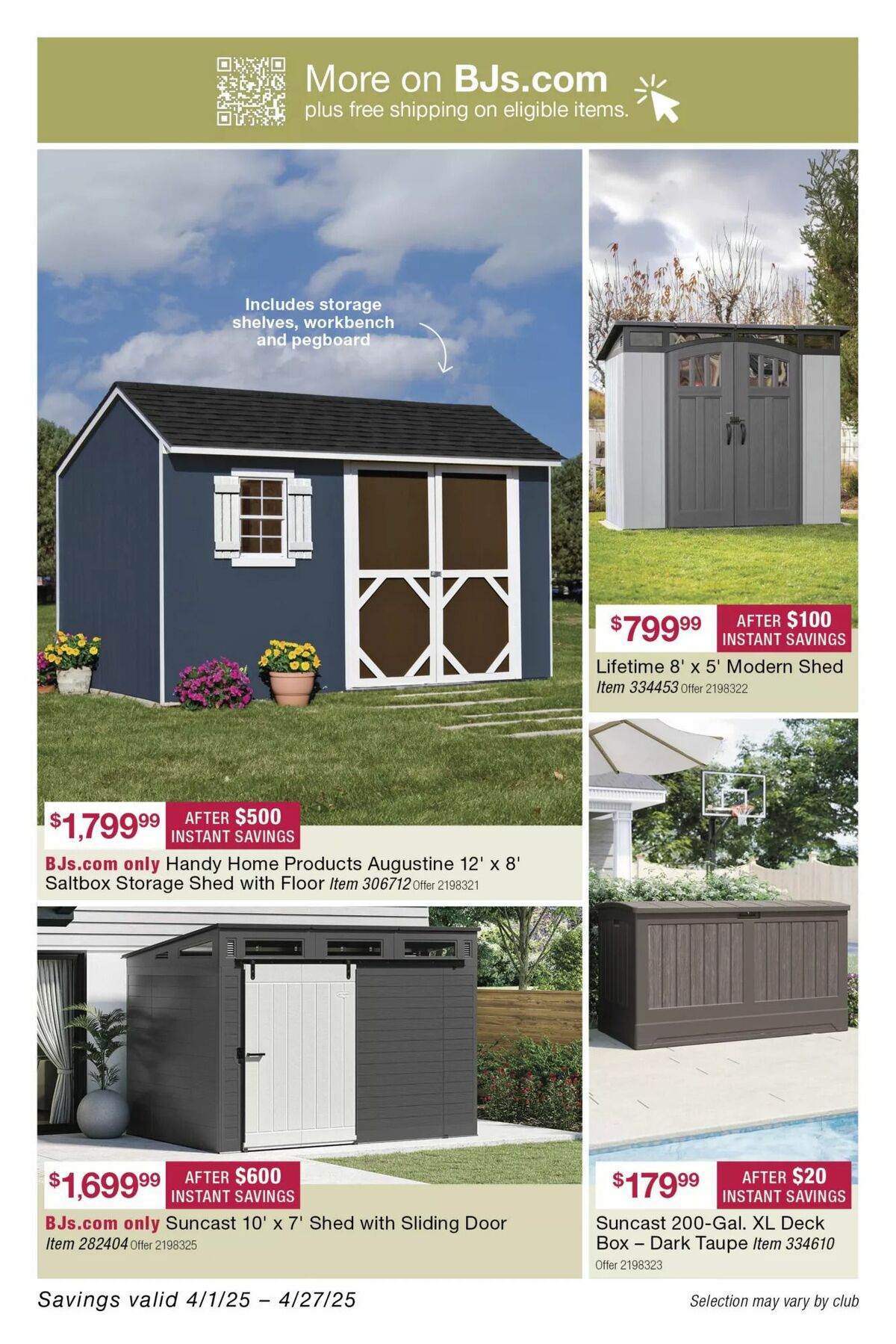 BJ's Wholesale Club Weekly Ad from April 14