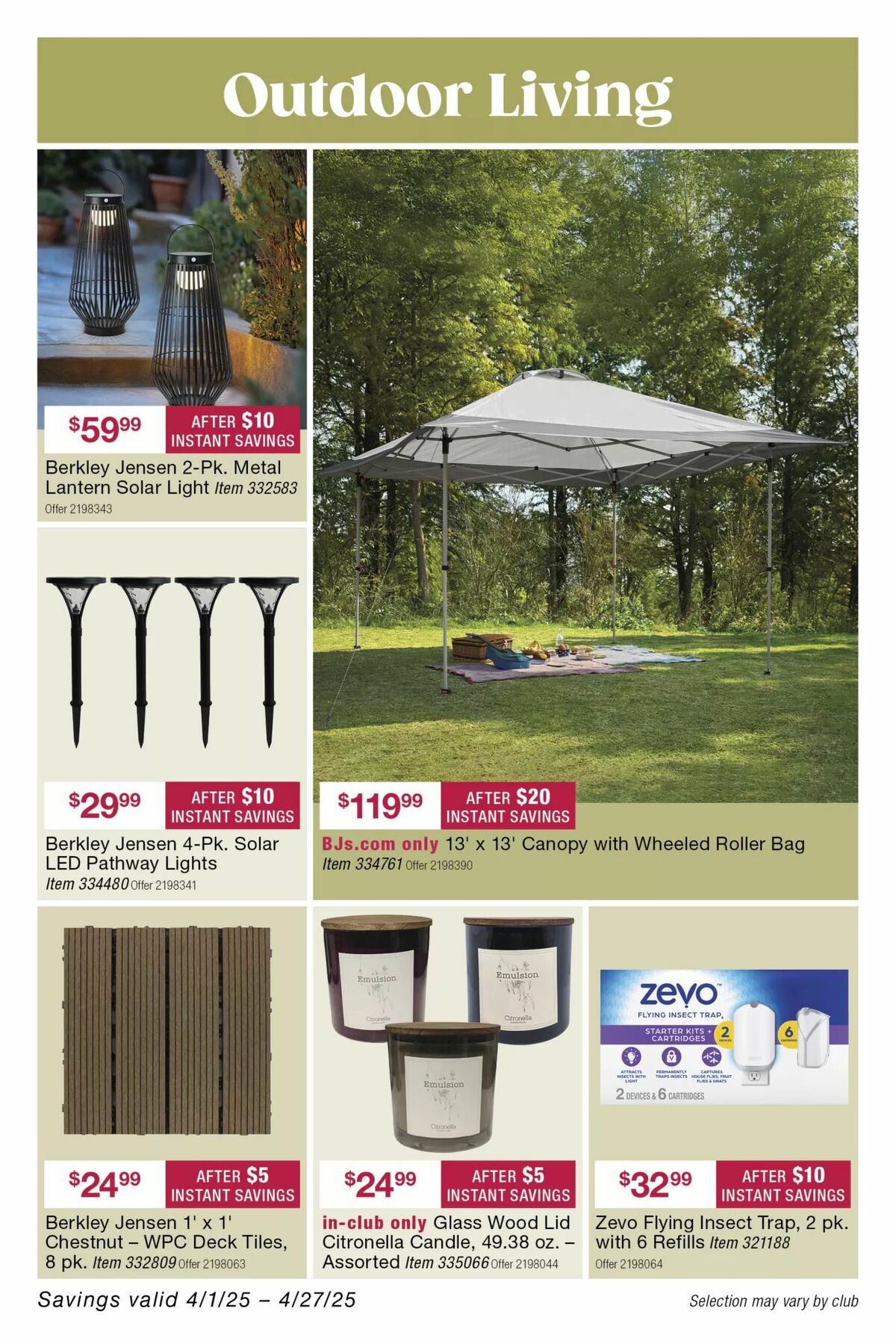BJ's Wholesale Club Weekly Ad from April 14