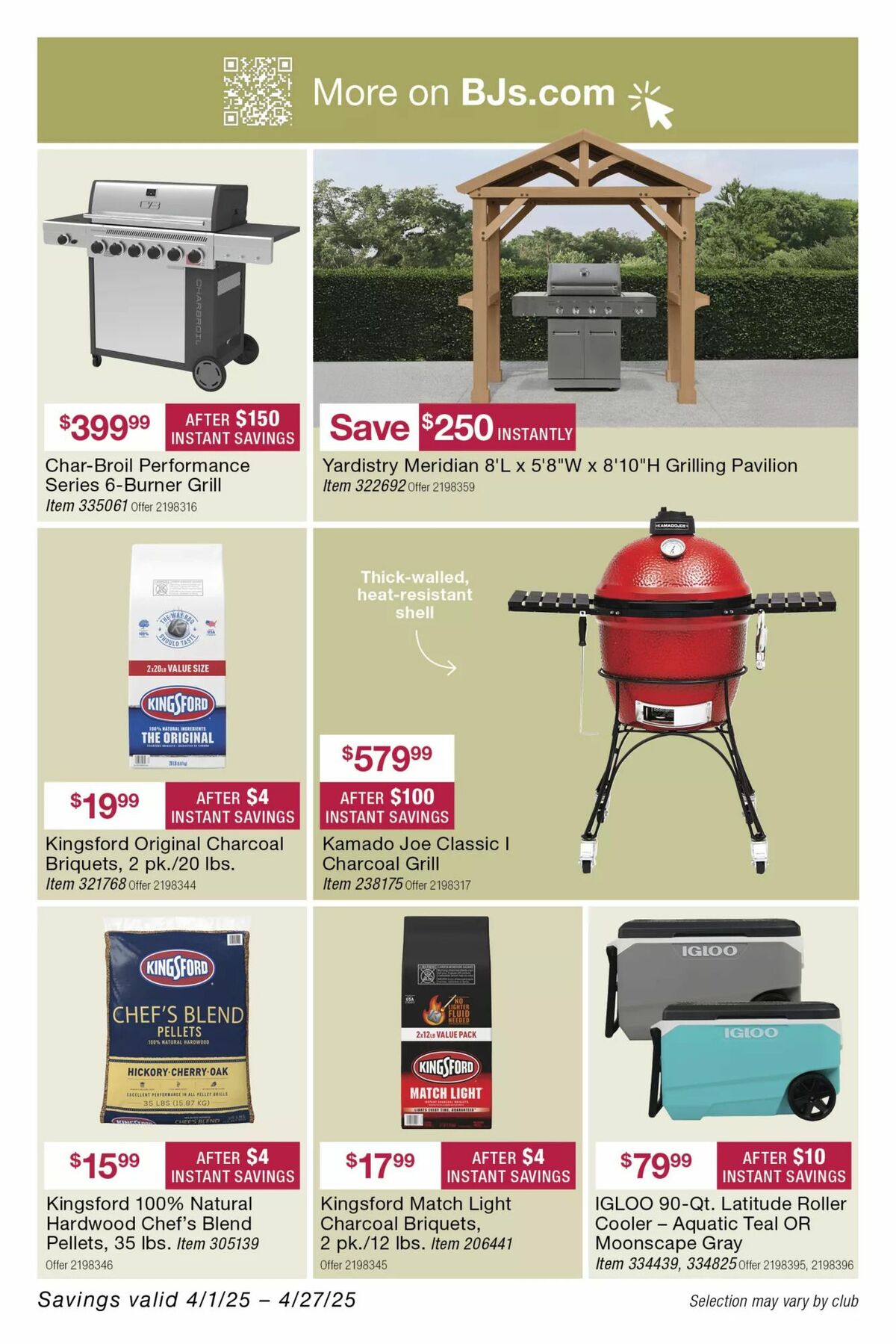 BJ's Wholesale Club Weekly Ad from April 14