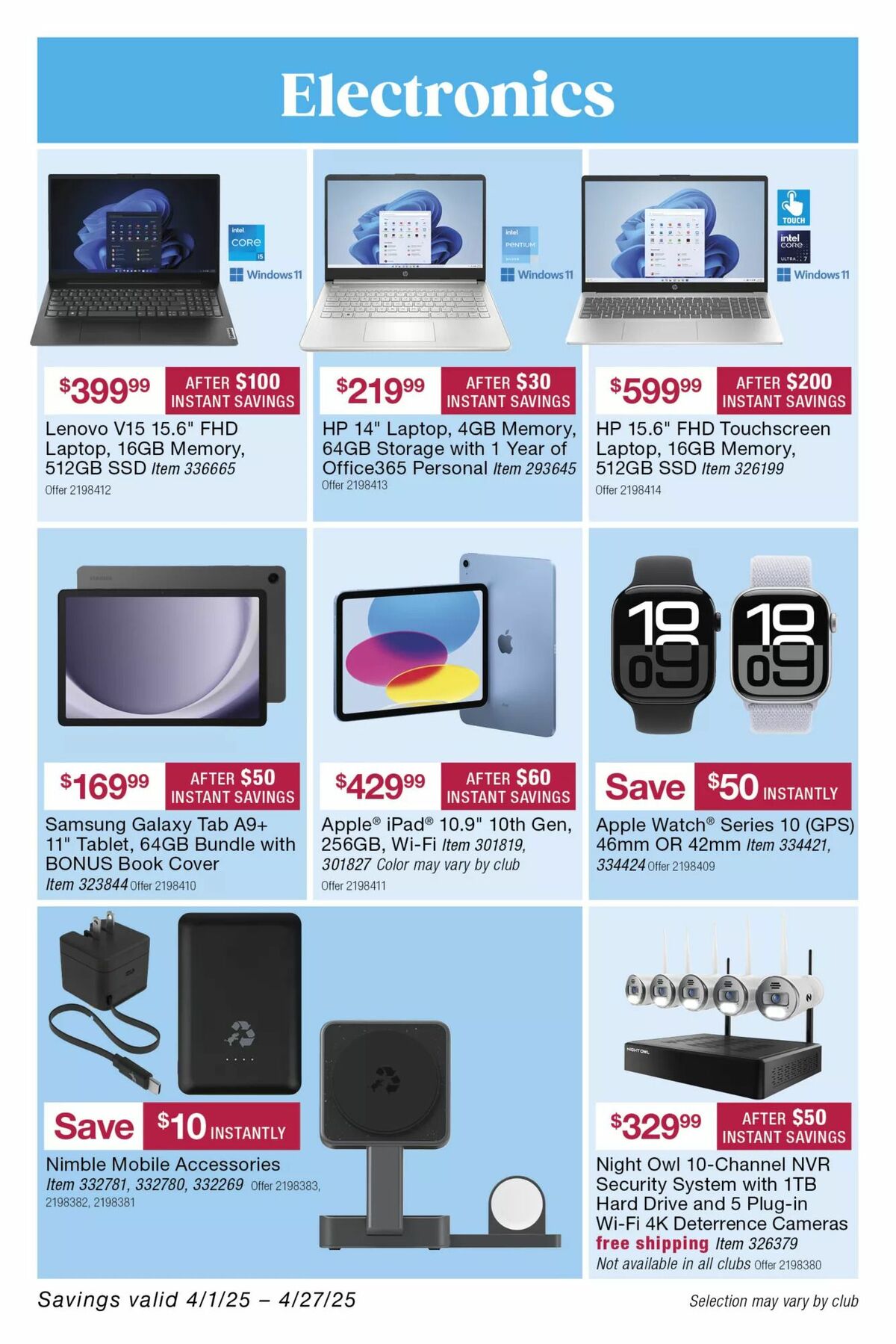 BJ's Wholesale Club Weekly Ad from April 14