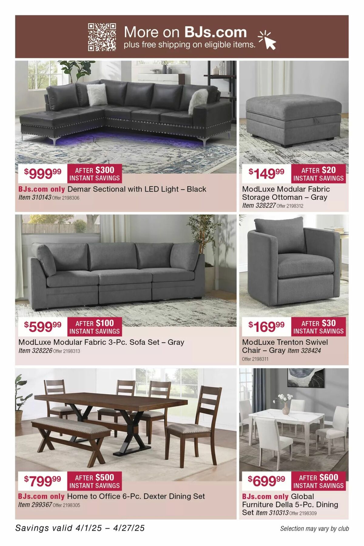 BJ's Wholesale Club Weekly Ad from April 14