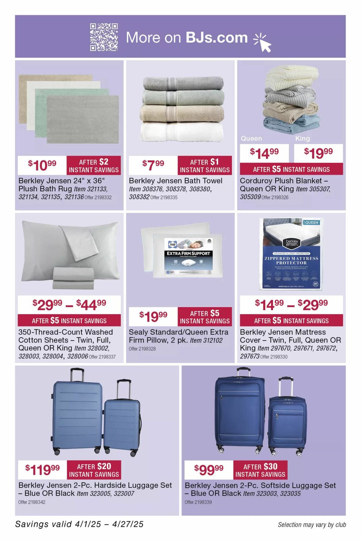 BJ's Wholesale Club Weekly Ad from April 14