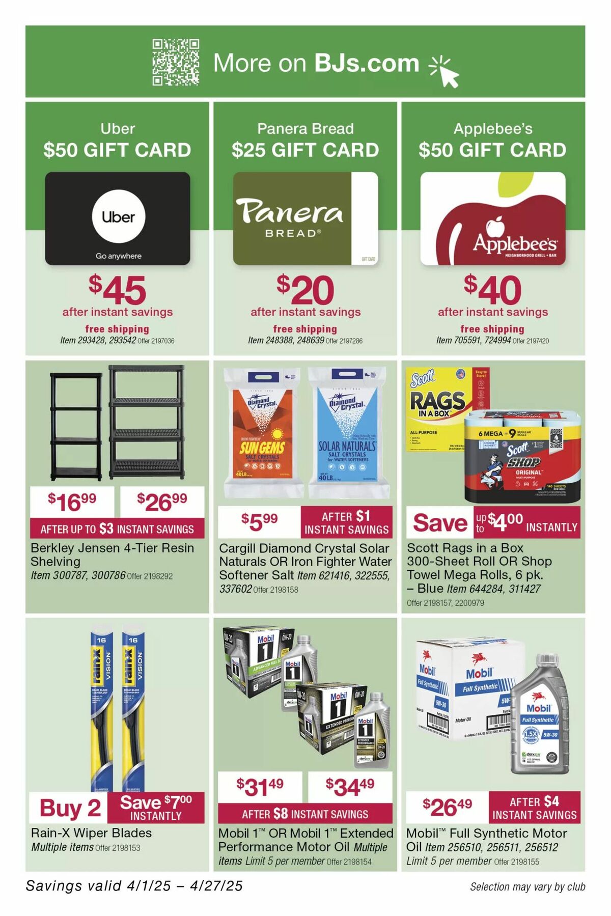 BJ's Wholesale Club Weekly Ad from April 14