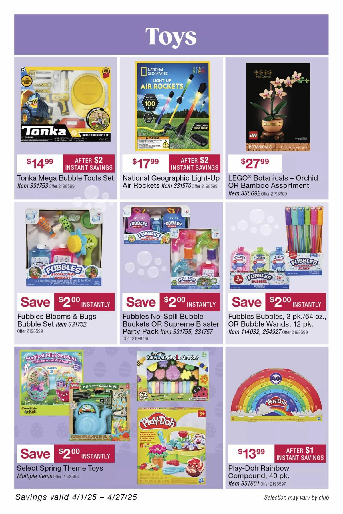 BJ's Wholesale Club Weekly Ad from April 14