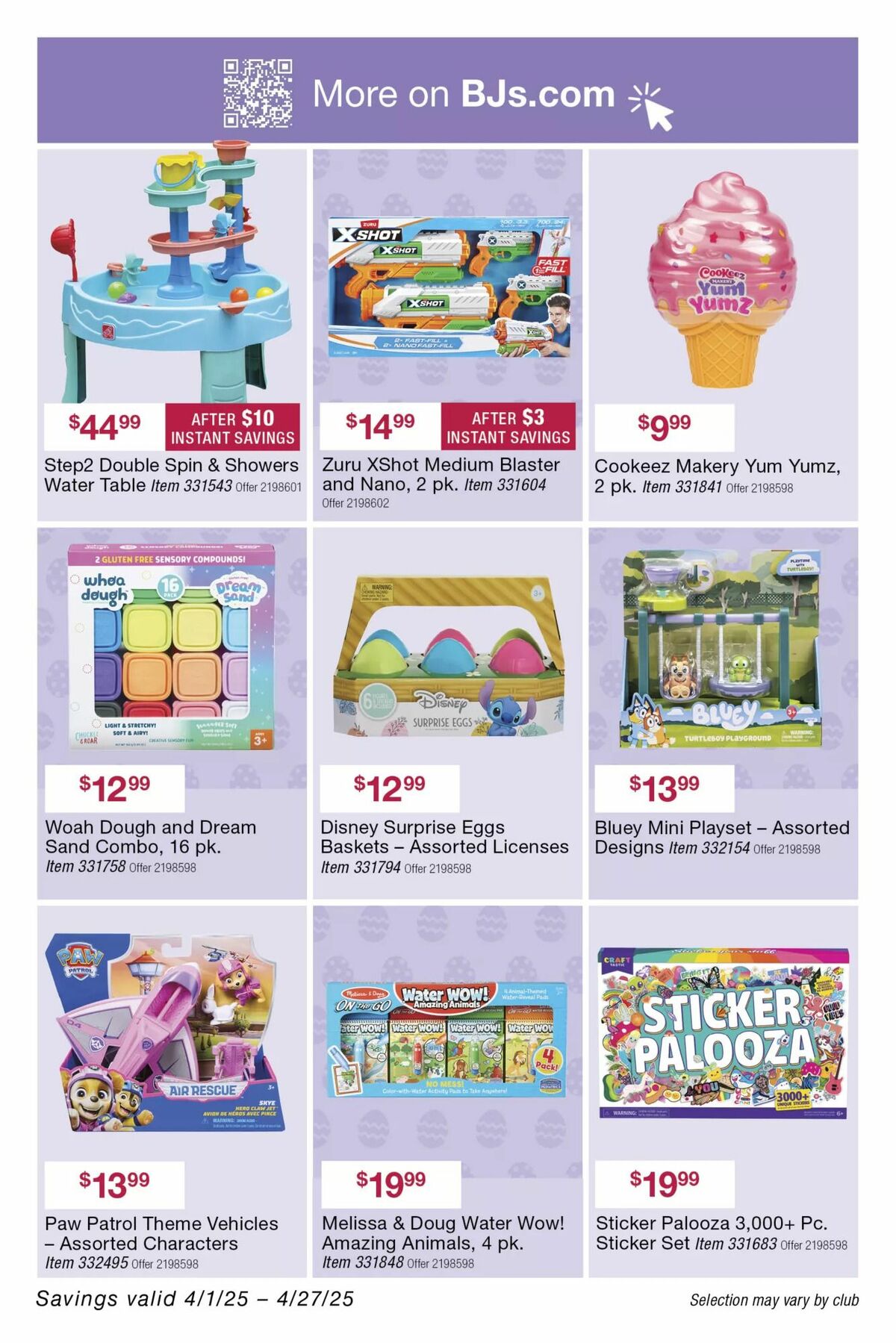 BJ's Wholesale Club Weekly Ad from April 14