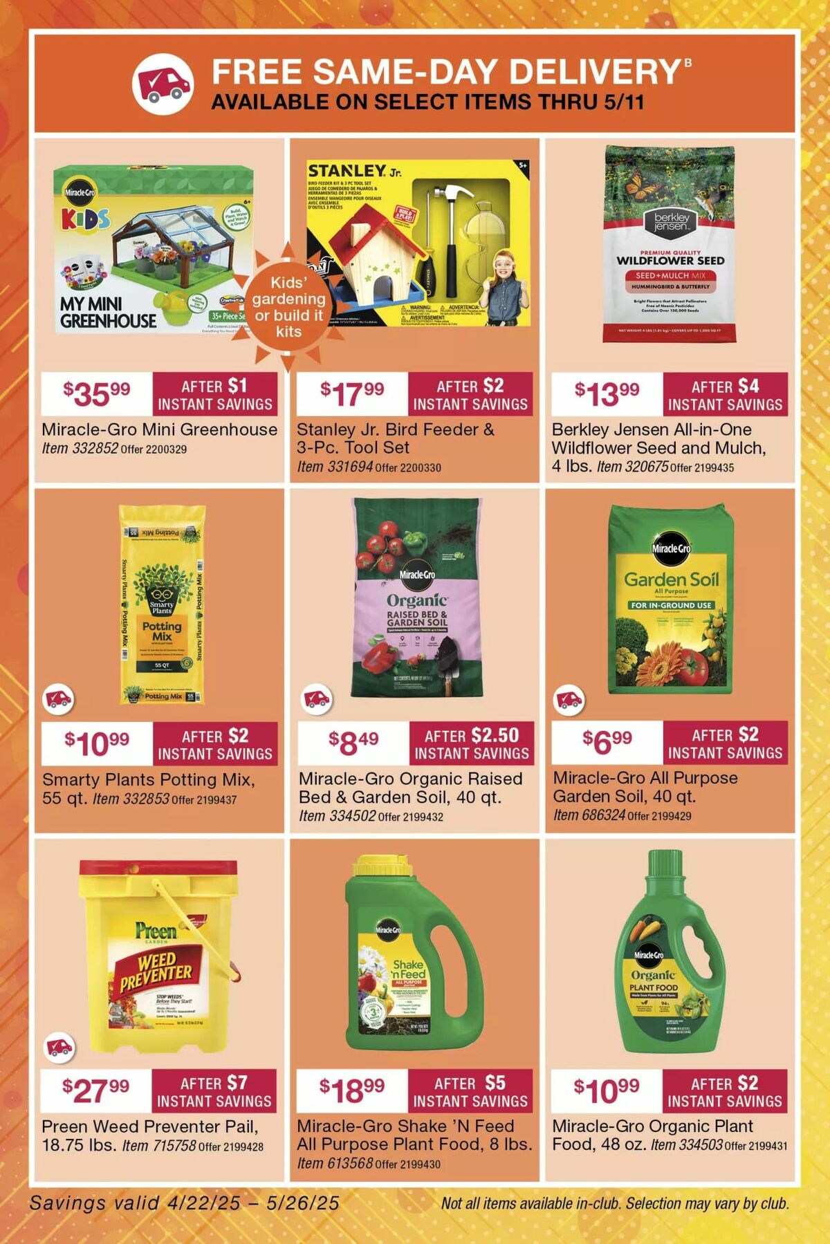 BJ's Wholesale Club Weekly Ad from April 22