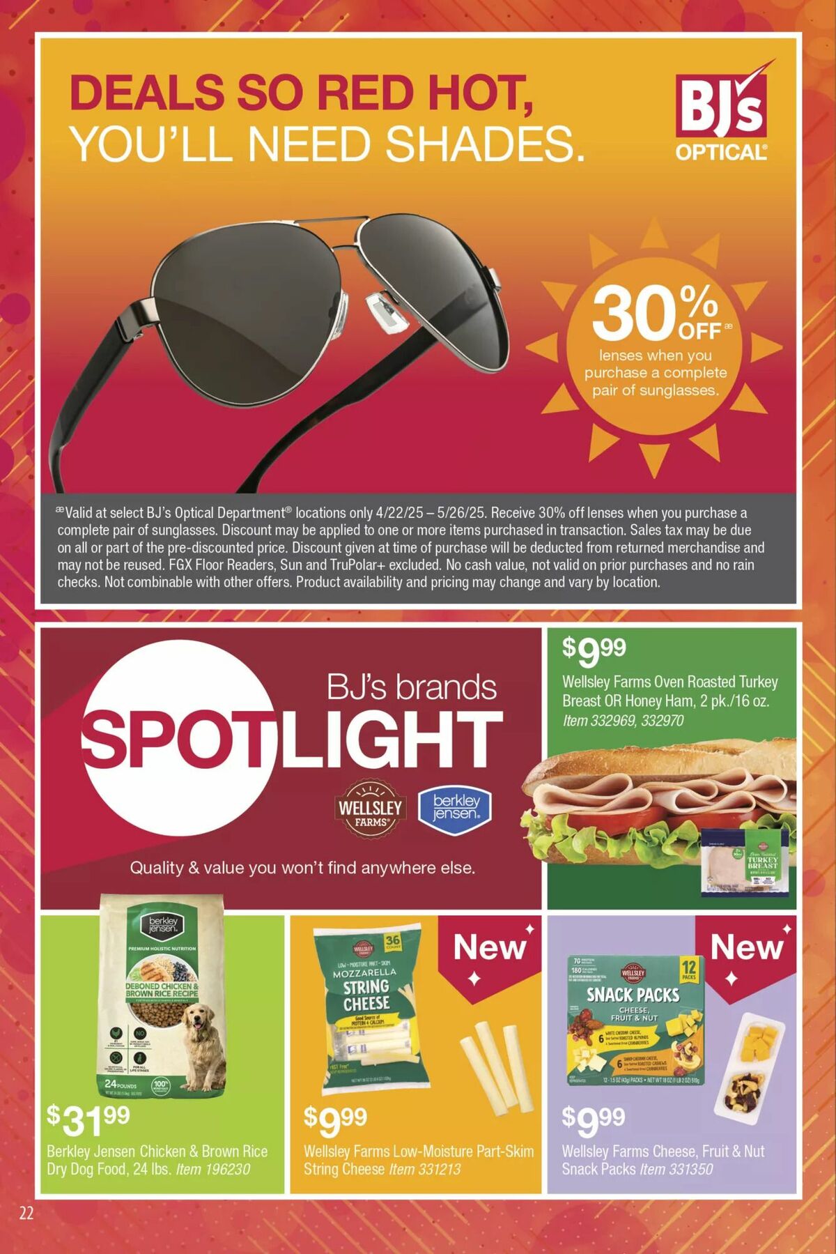 BJ's Wholesale Club Weekly Ad from April 22