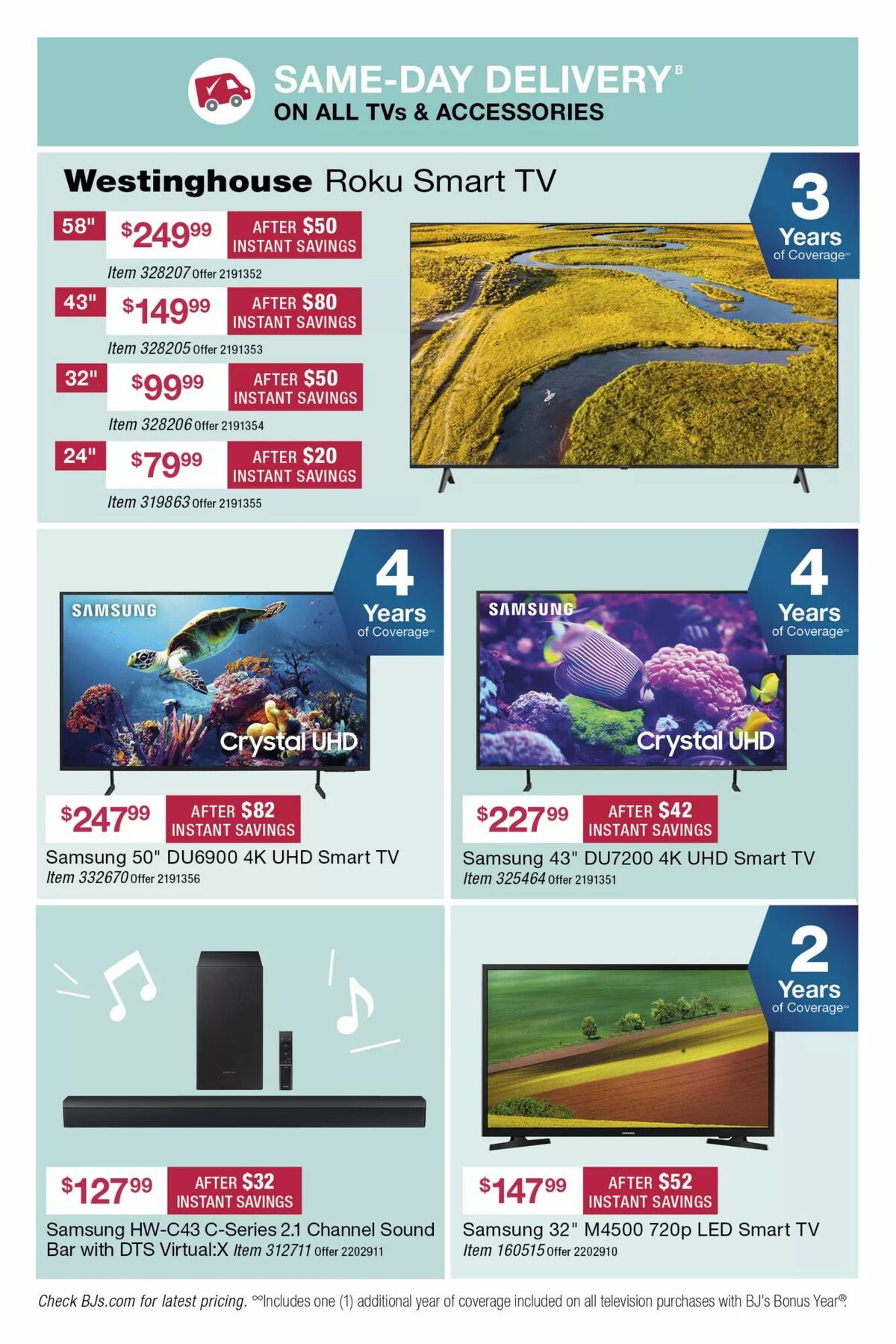 BJ's Wholesale Club Weekly Ad from April 22