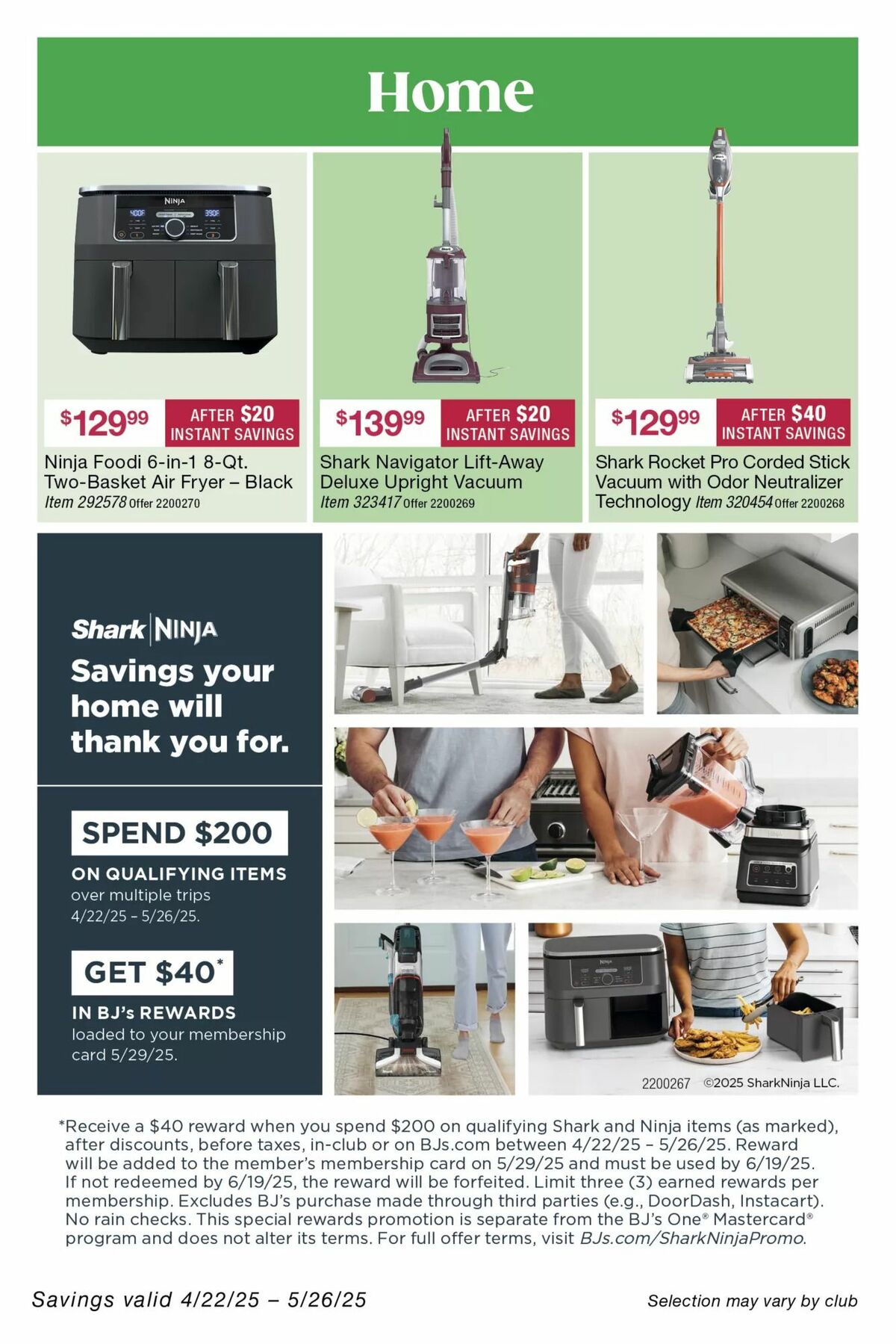 BJ's Wholesale Club Weekly Ad from April 22