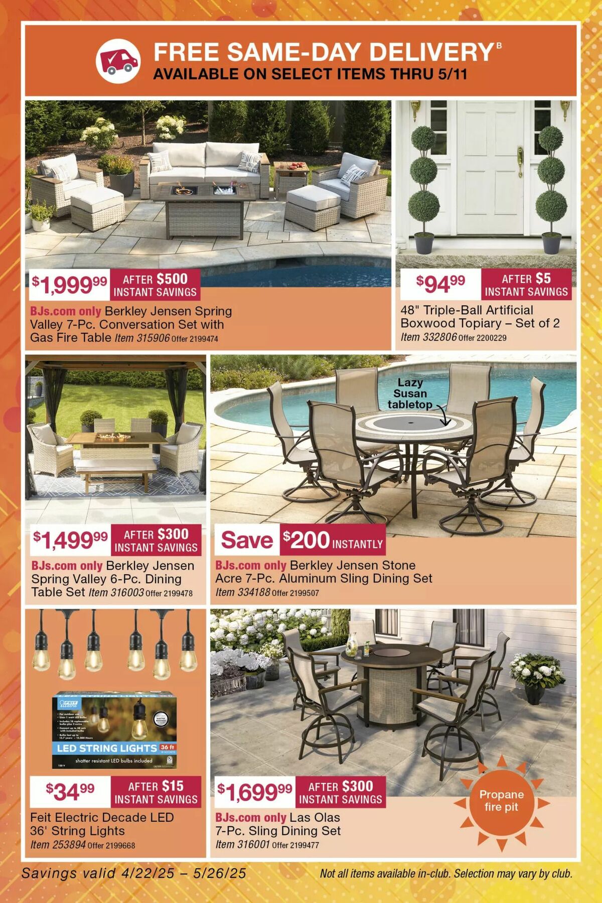 BJ's Wholesale Club Weekly Ad from April 22
