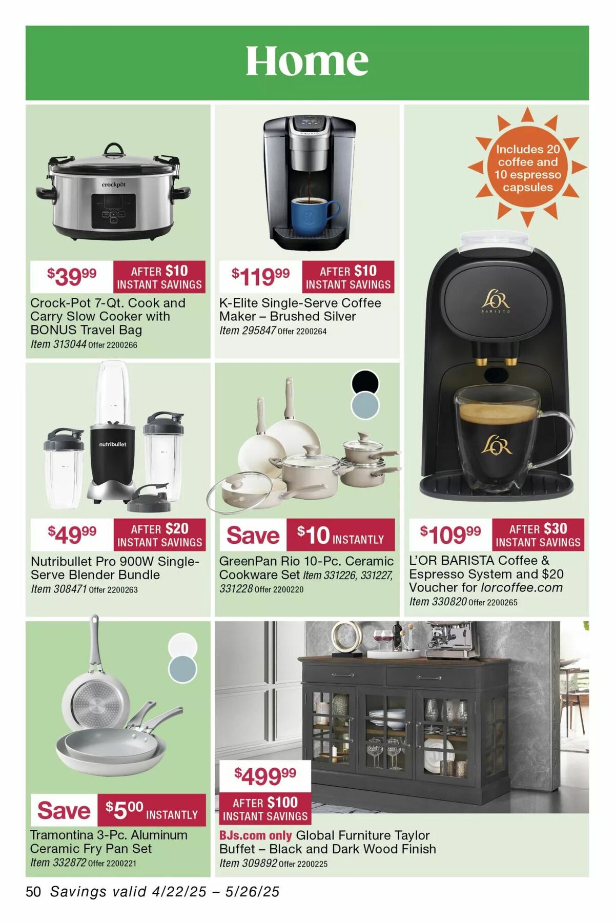 BJ's Wholesale Club Weekly Ad from April 22