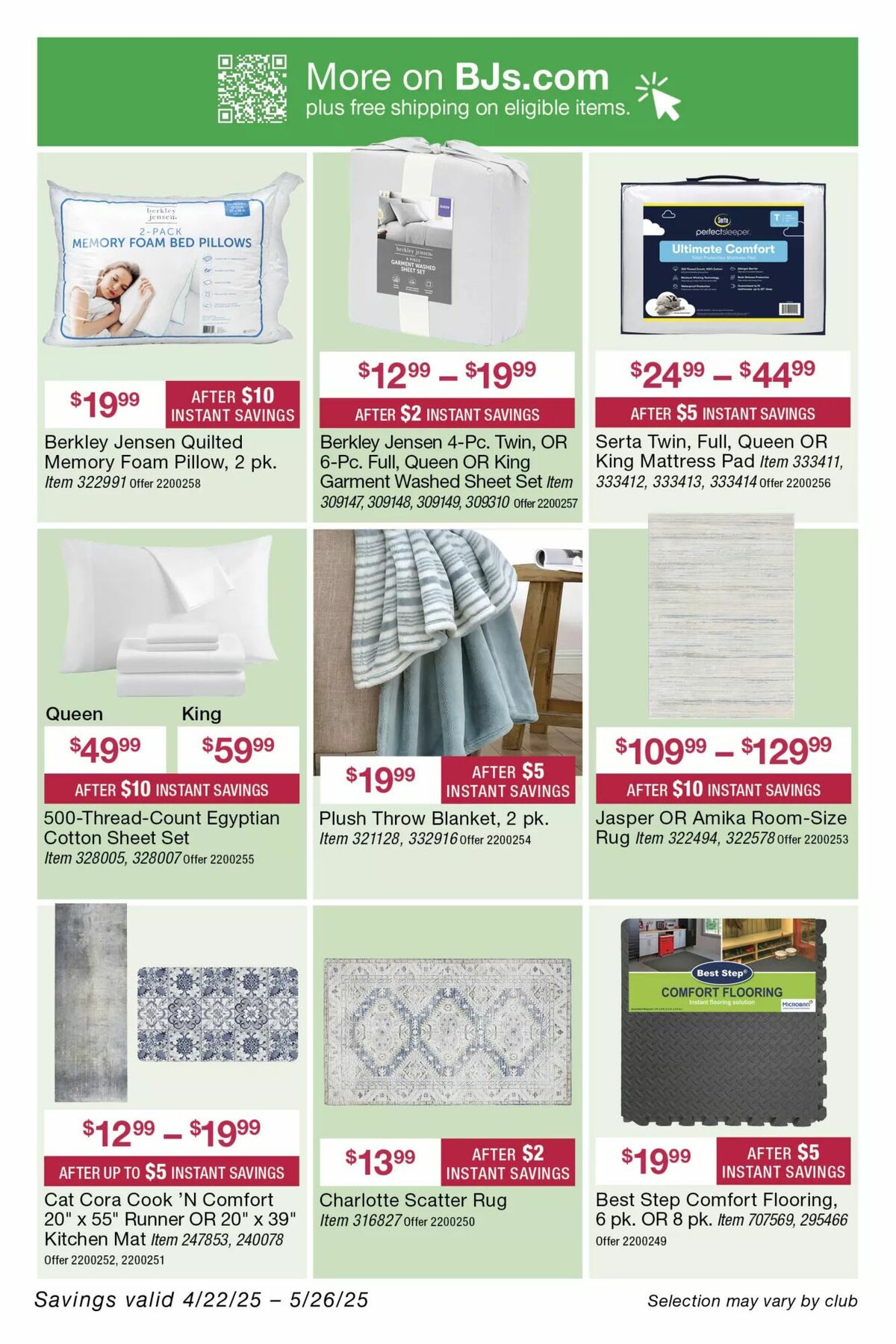 BJ's Wholesale Club Weekly Ad from April 22