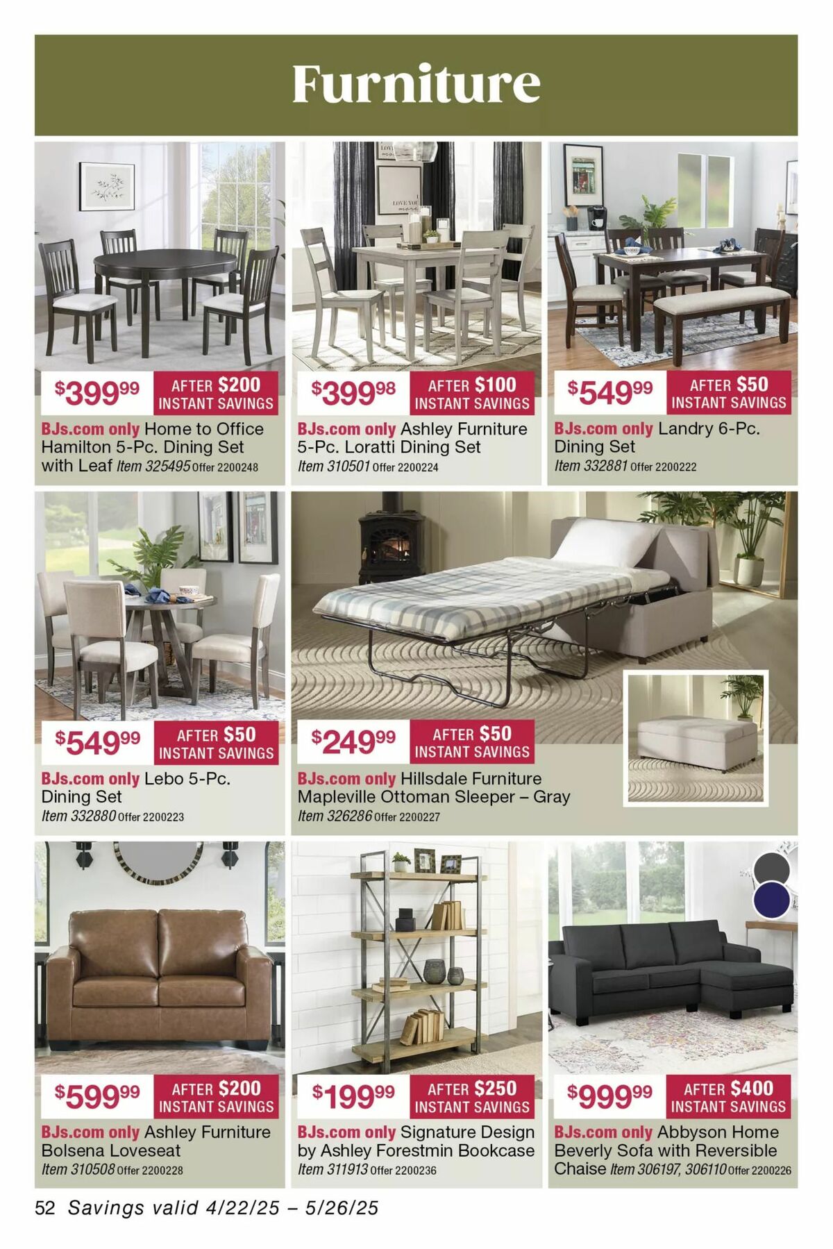 BJ's Wholesale Club Weekly Ad from April 22