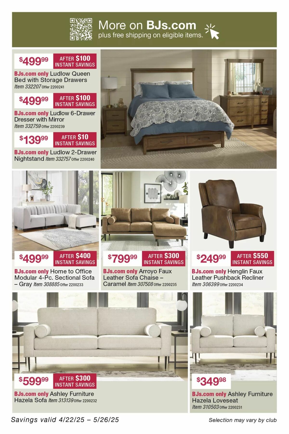 BJ's Wholesale Club Weekly Ad from April 22