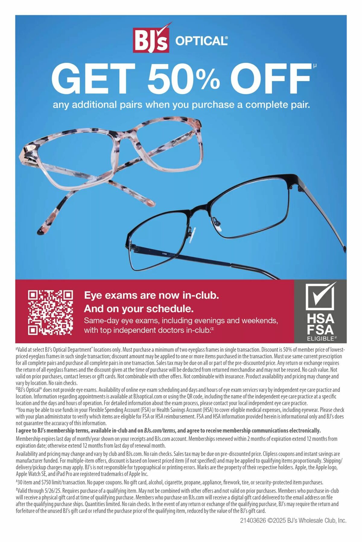 BJ's Wholesale Club Weekly Ad from April 22