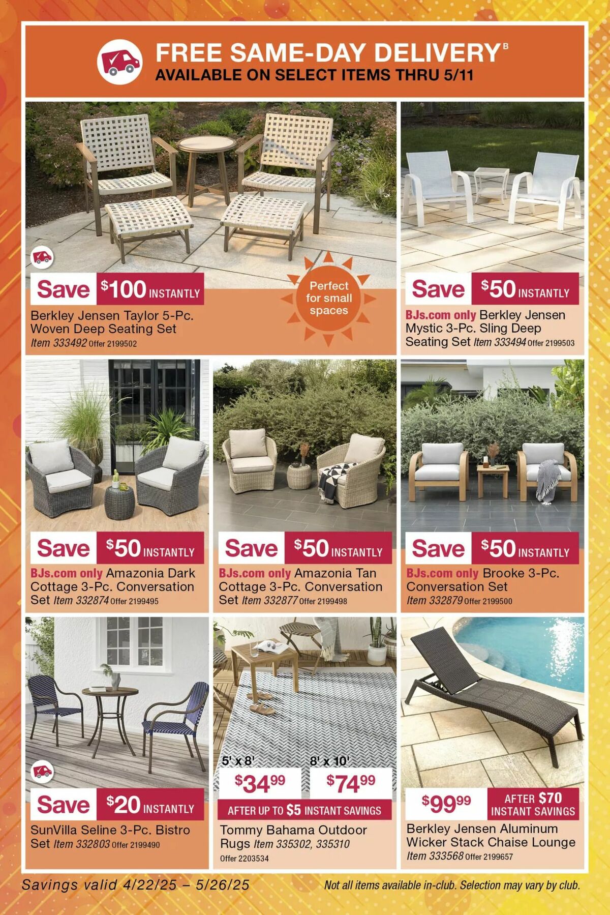 BJ's Wholesale Club Weekly Ad from April 22