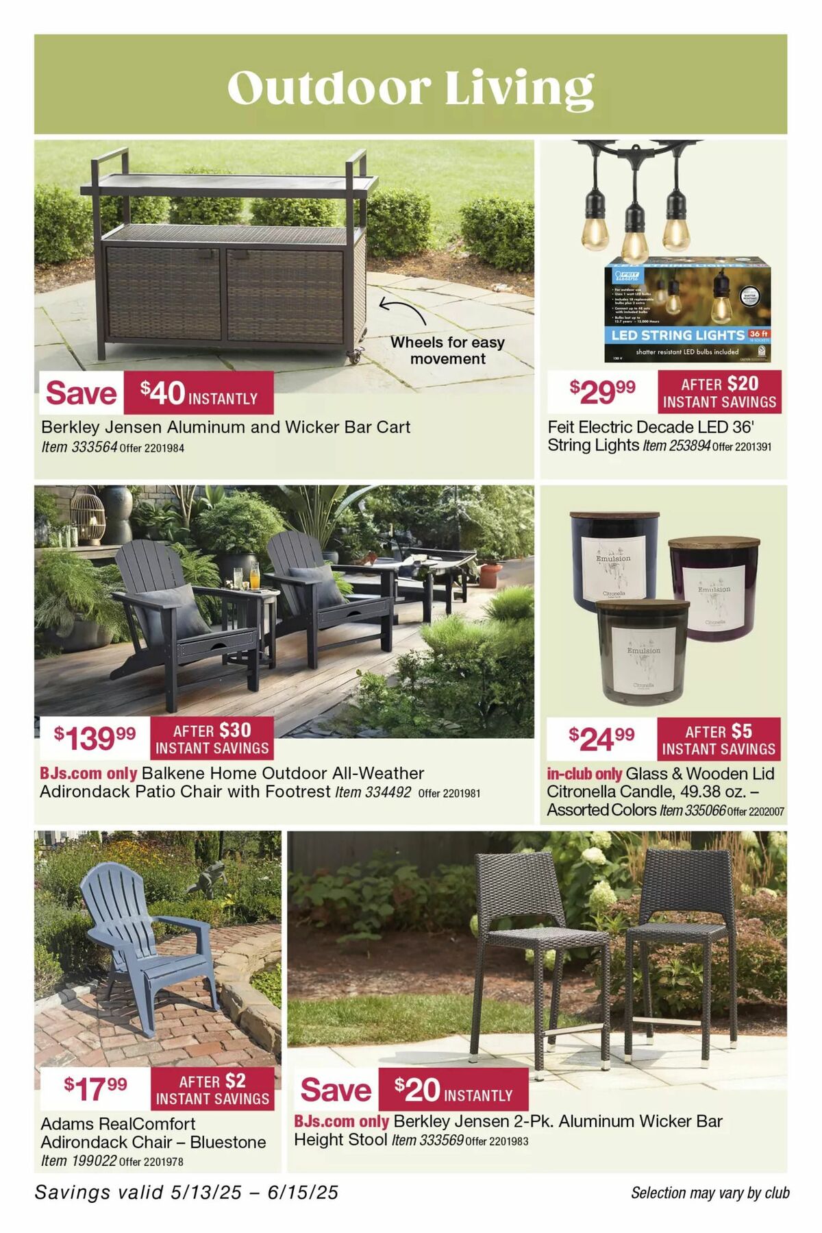 BJ's Wholesale Club Weekly Ad from May 19