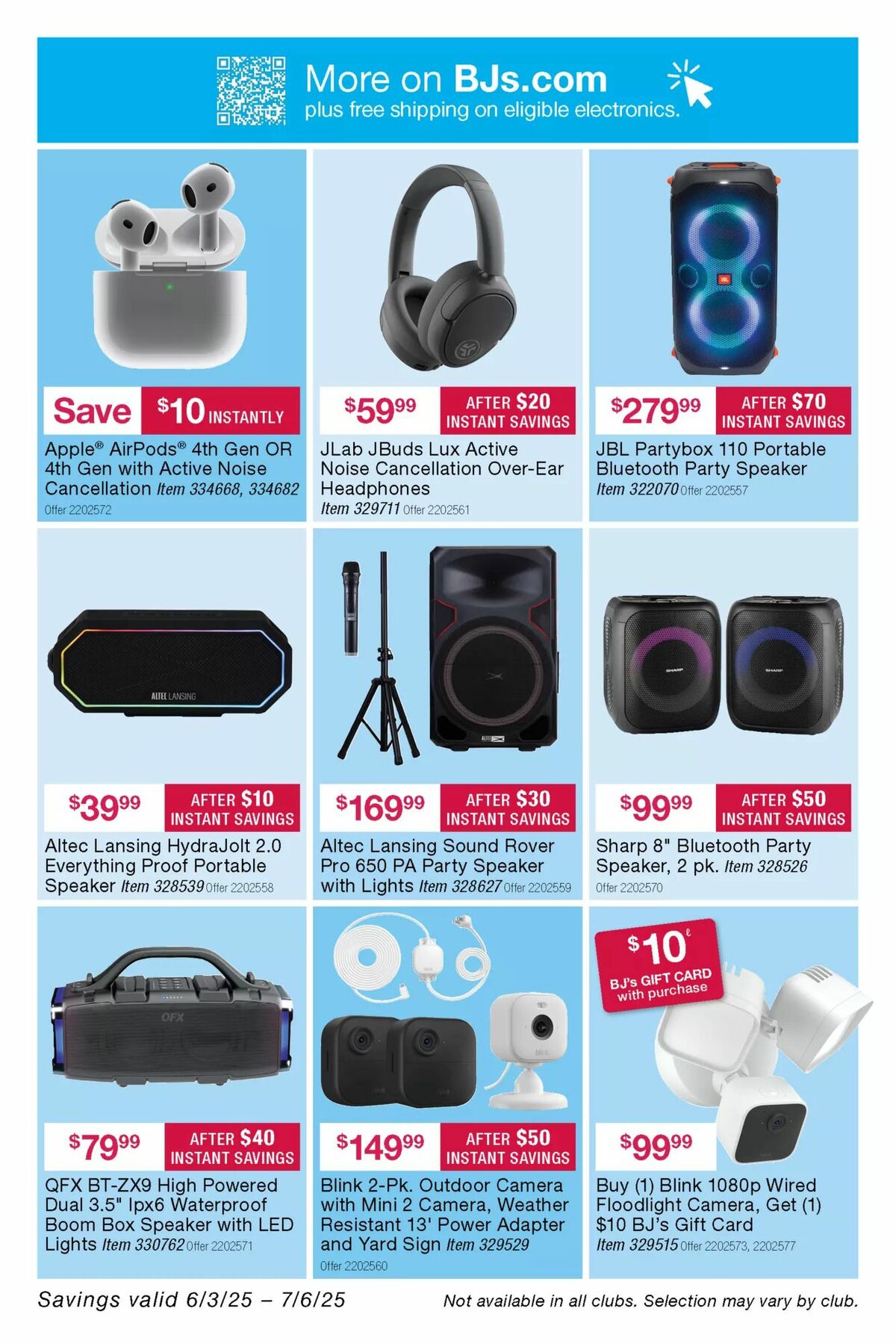 BJ's Wholesale Club Weekly Ad from June 3