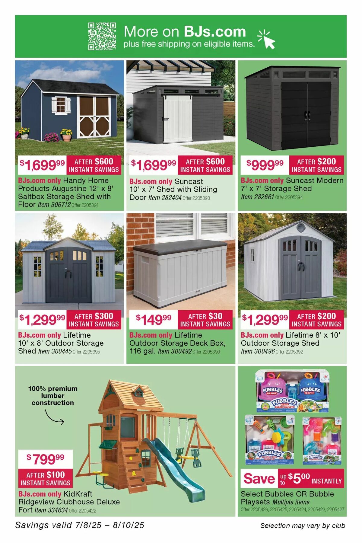 BJ's Wholesale Club Weekly Ad from July 15