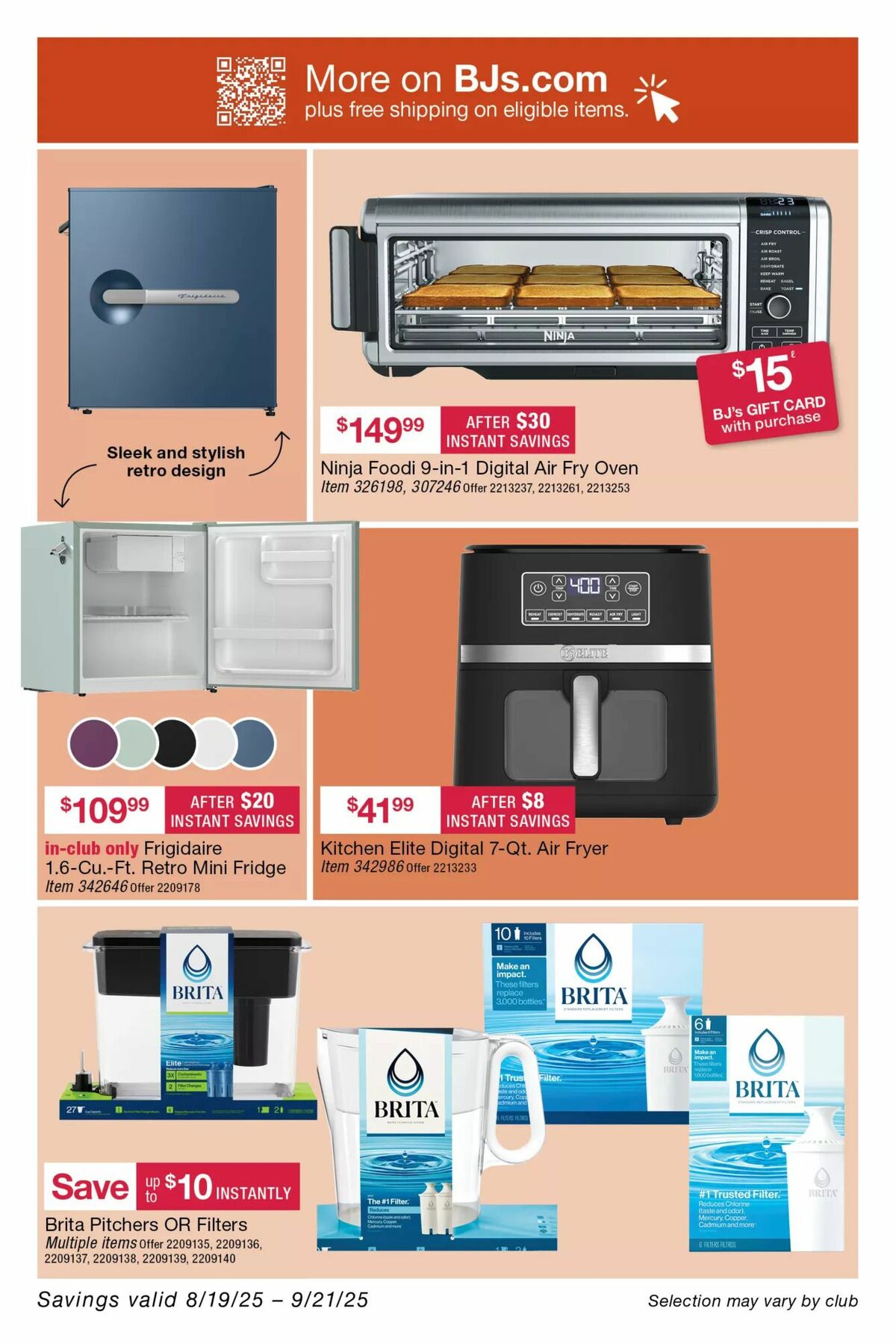 BJ's Wholesale Club Weekly Ad from August 19