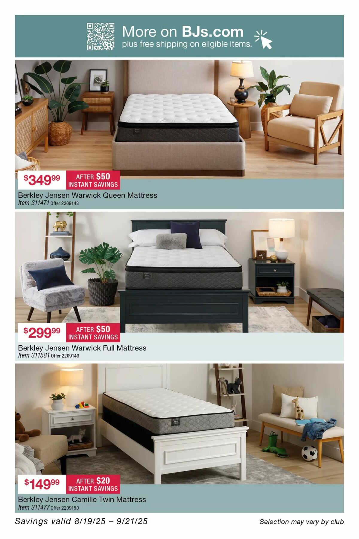 BJ's Wholesale Club Weekly Ad from August 19