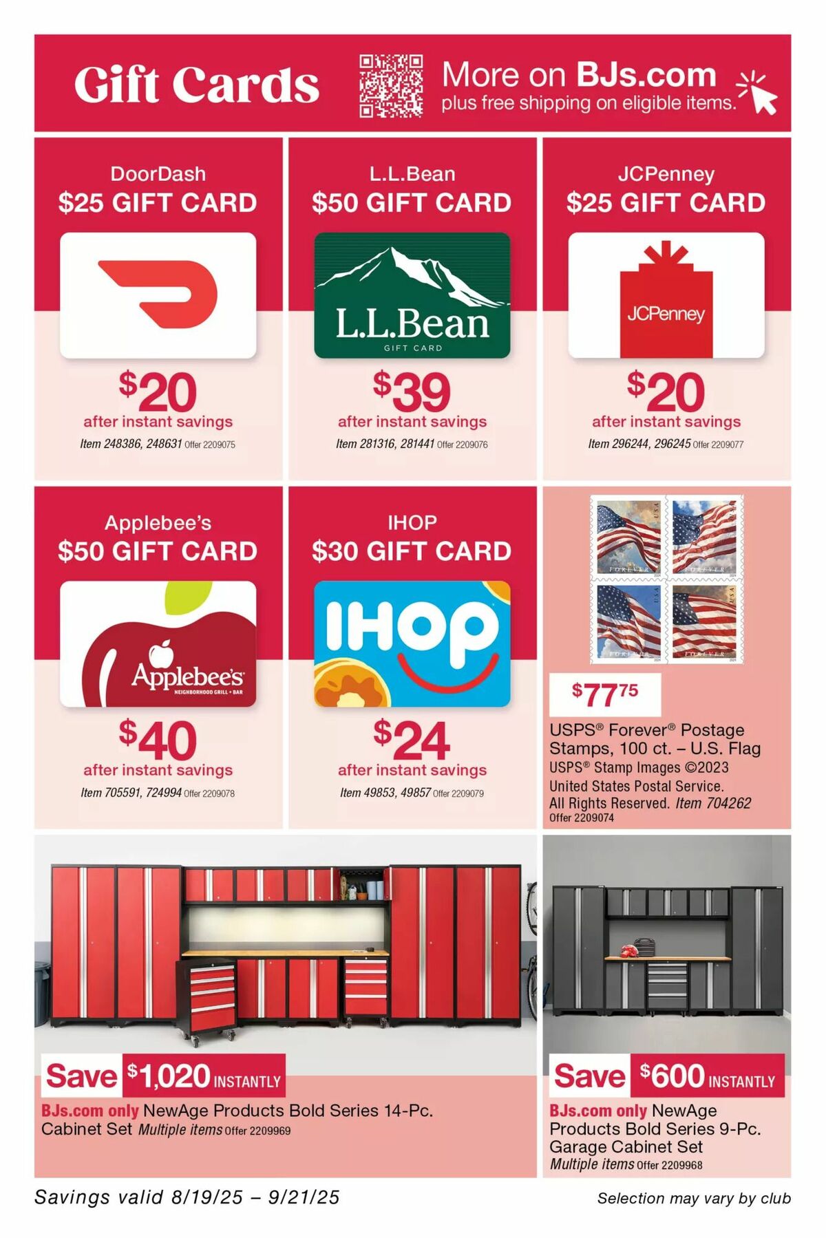 BJ's Wholesale Club Weekly Ad from August 19