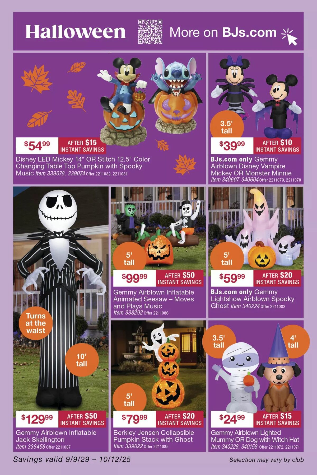 BJ's Wholesale Club Weekly Ad from September 9