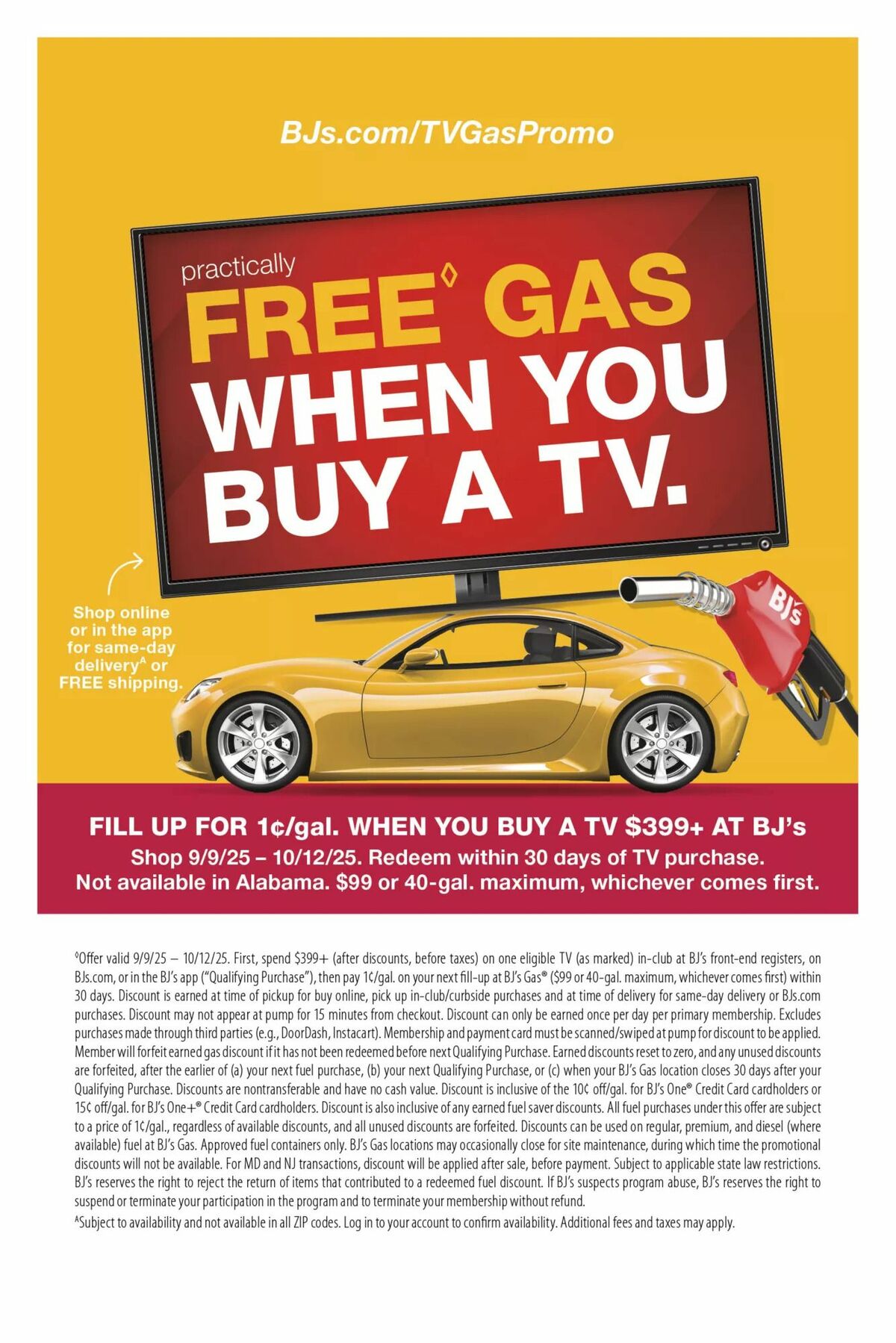 BJ's Wholesale Club Weekly Ad from September 9