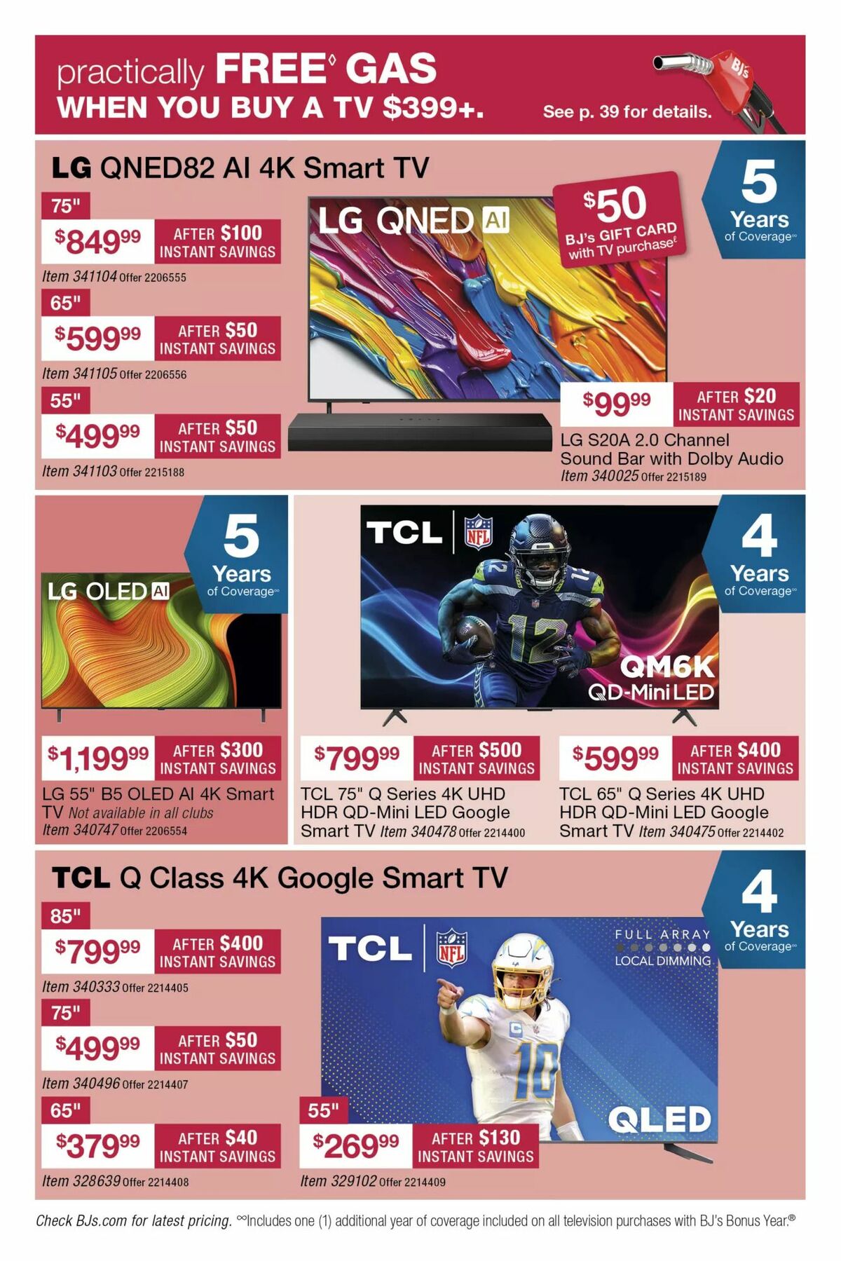 BJ's Wholesale Club Weekly Ad from September 9