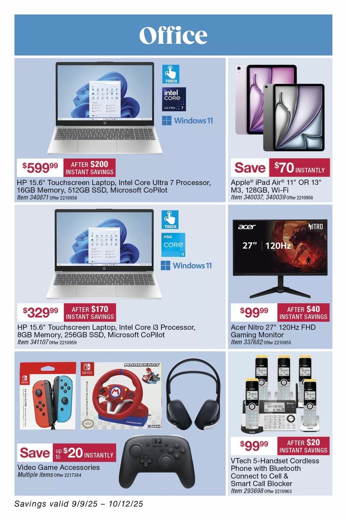 BJ's Wholesale Club Weekly Ad from September 9