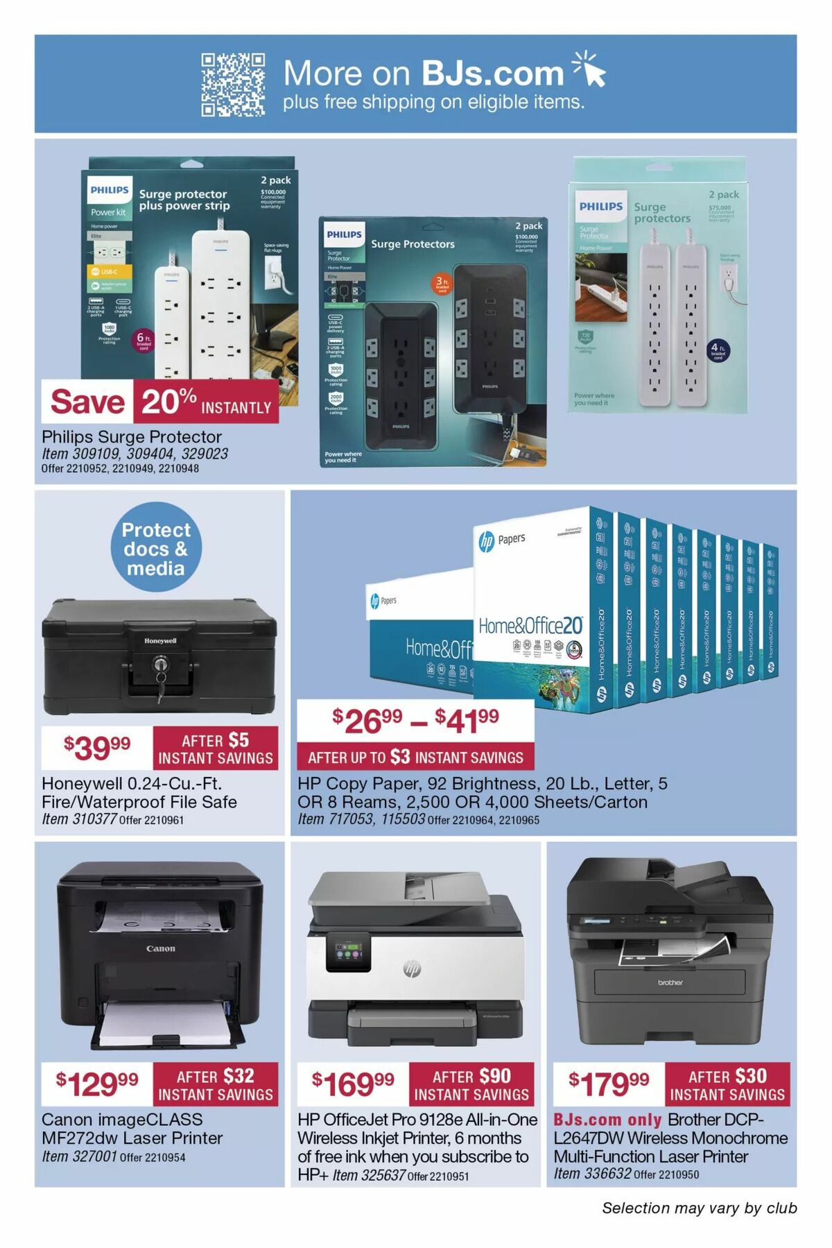 BJ's Wholesale Club Weekly Ad from September 9