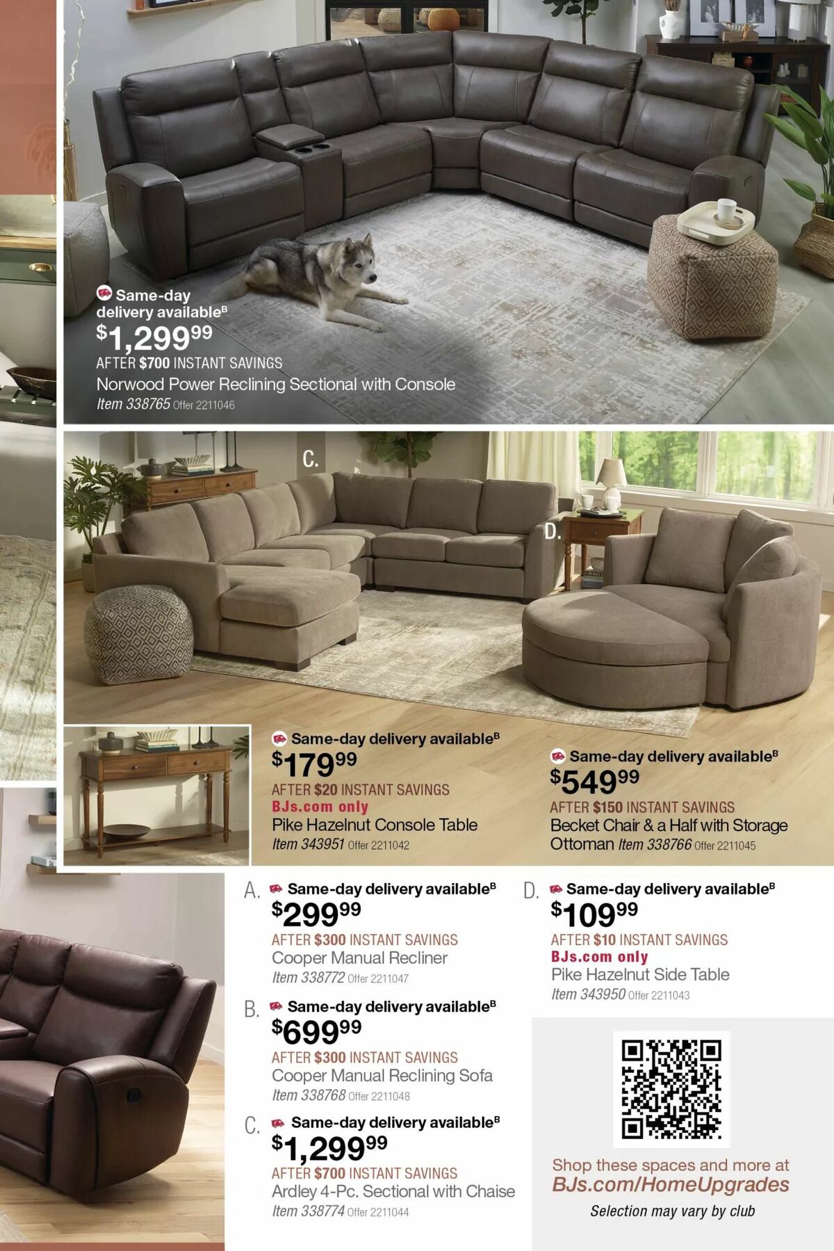 BJ's Wholesale Club Weekly Ad from September 9